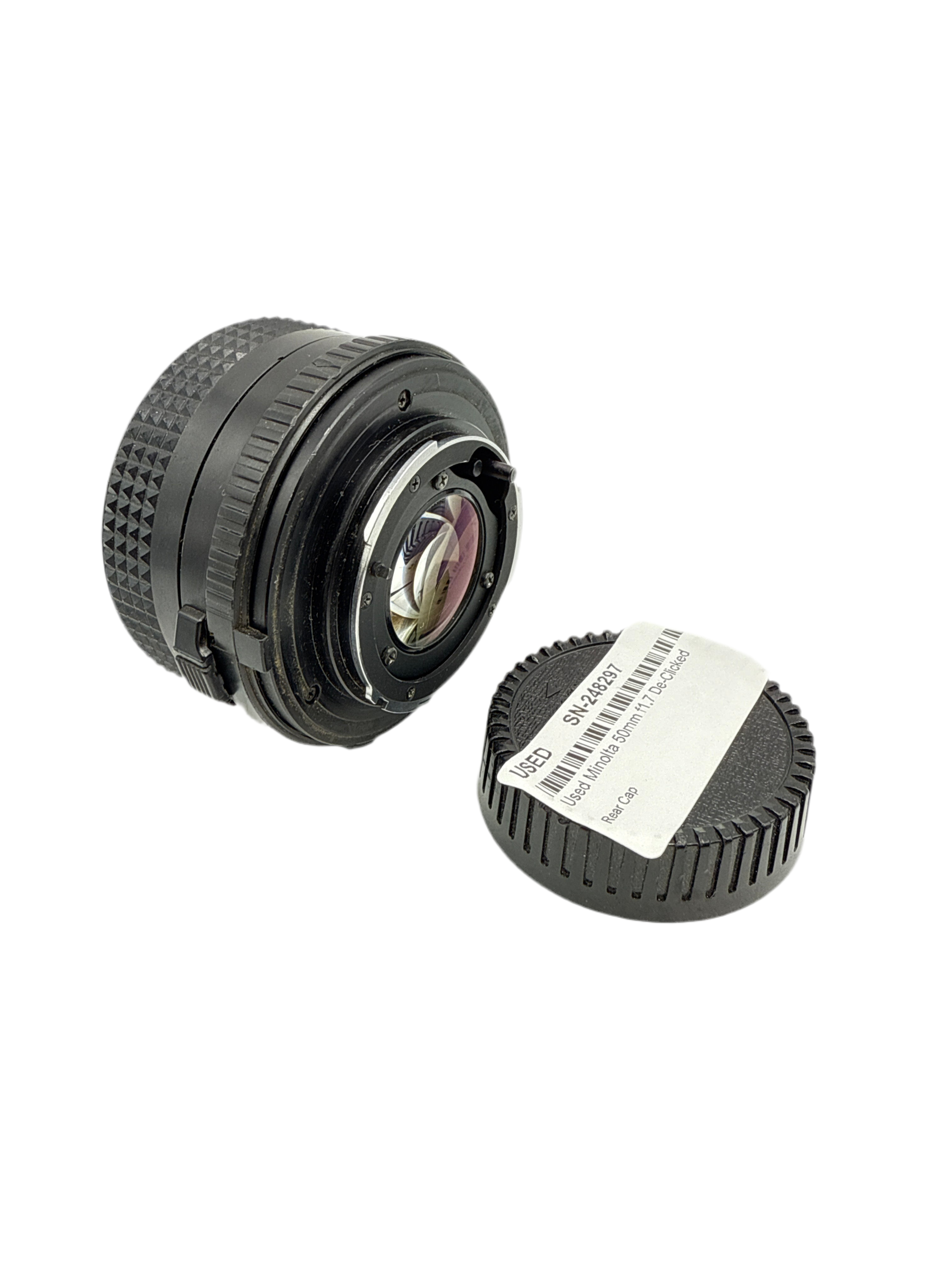 Used Minolta 50mm f1.7 De-Clicked