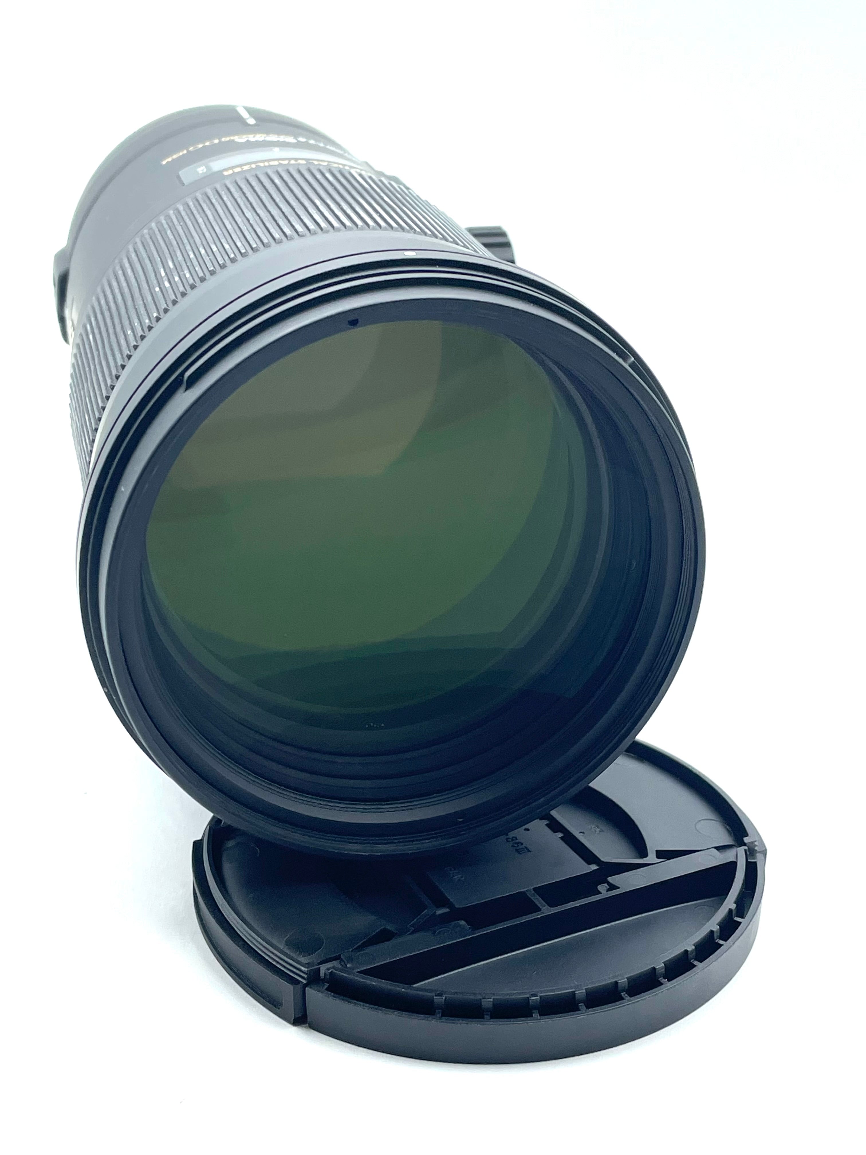 Used Sigma APO 180mm F2.8 Macro Lens W/ Case and Lens hoods (Canon Mount)