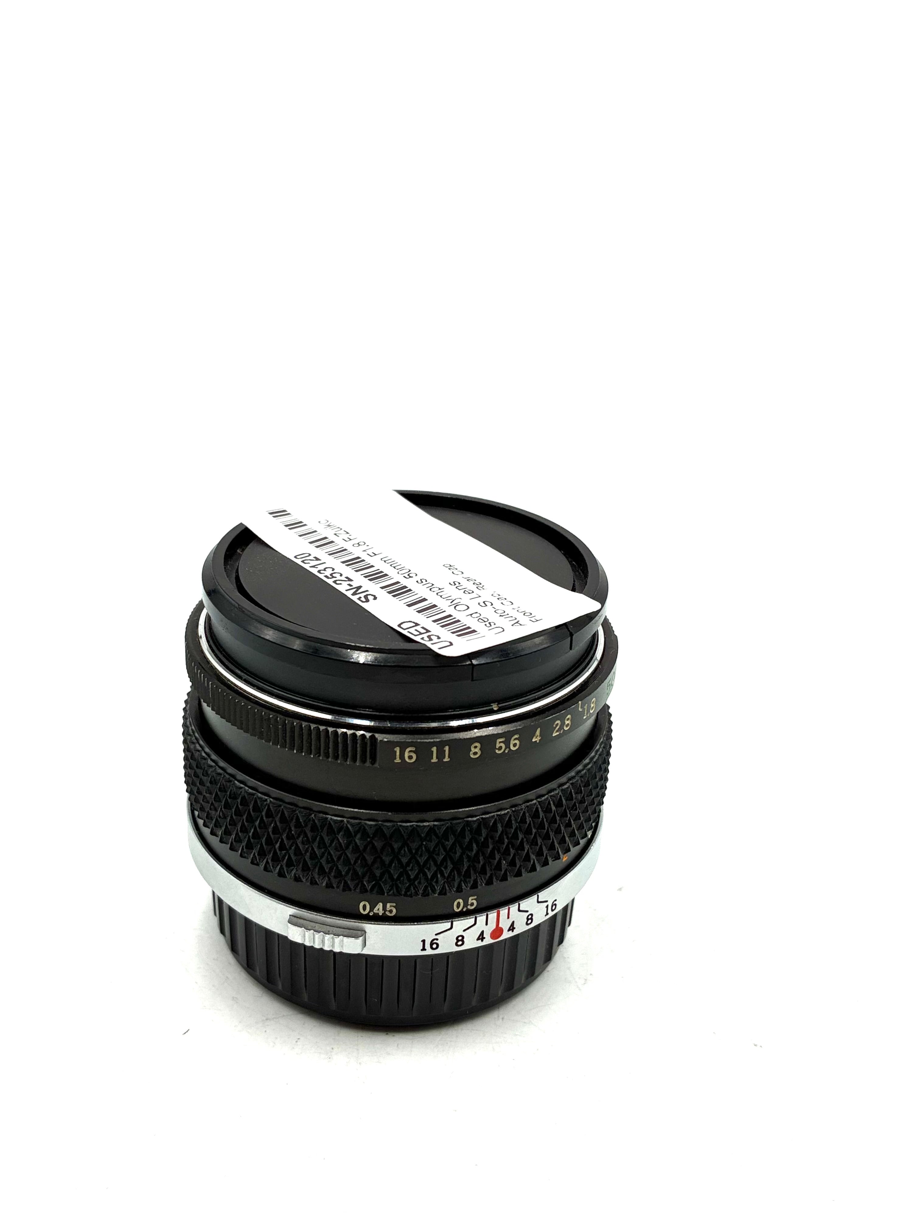 Used Olympus 50mm F1.8 F.Zuiko Auto-S Lens