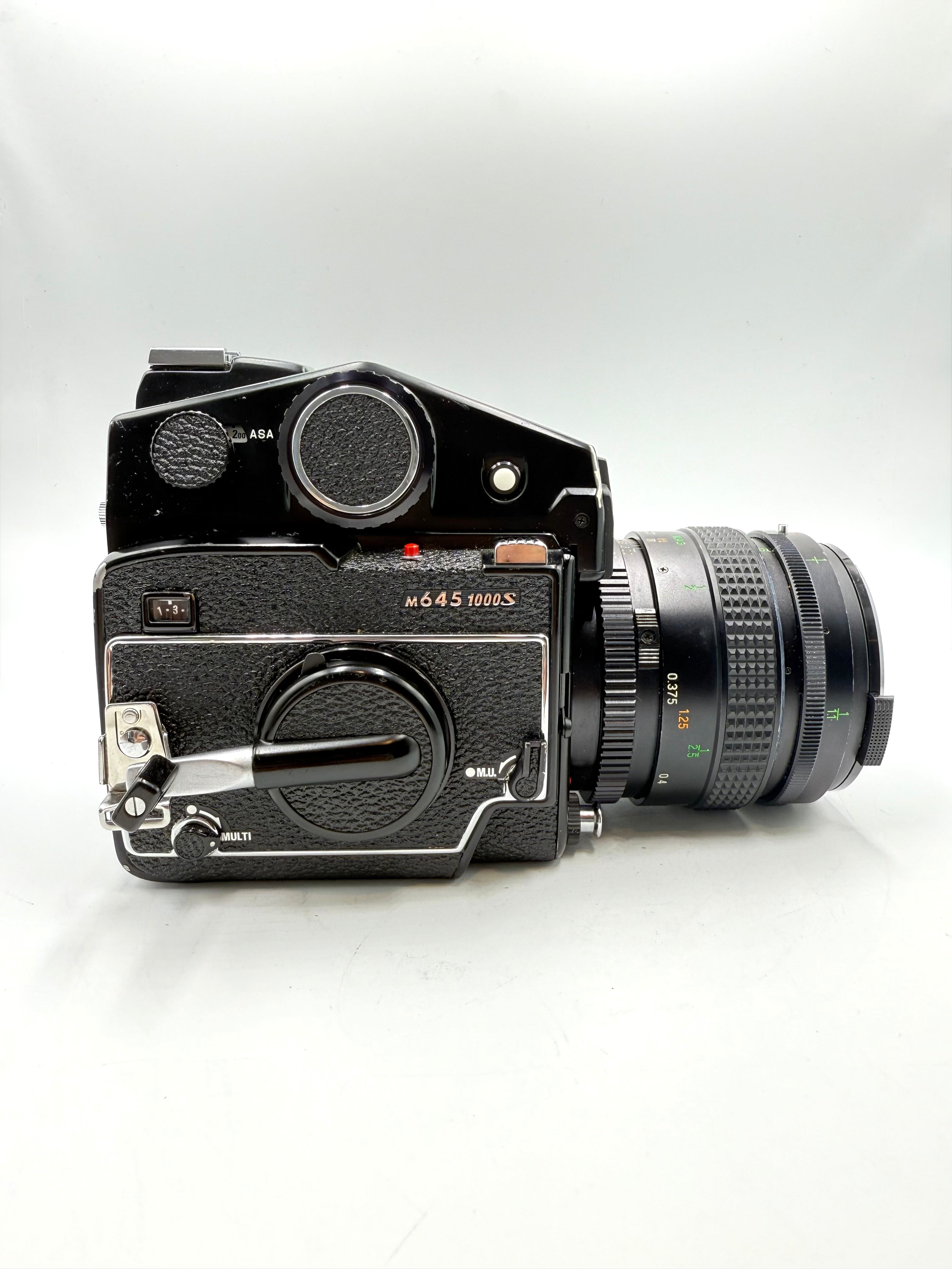 Used Mamiya M645 1000s w/Metered Prism Finder & 80mm f4 Macro