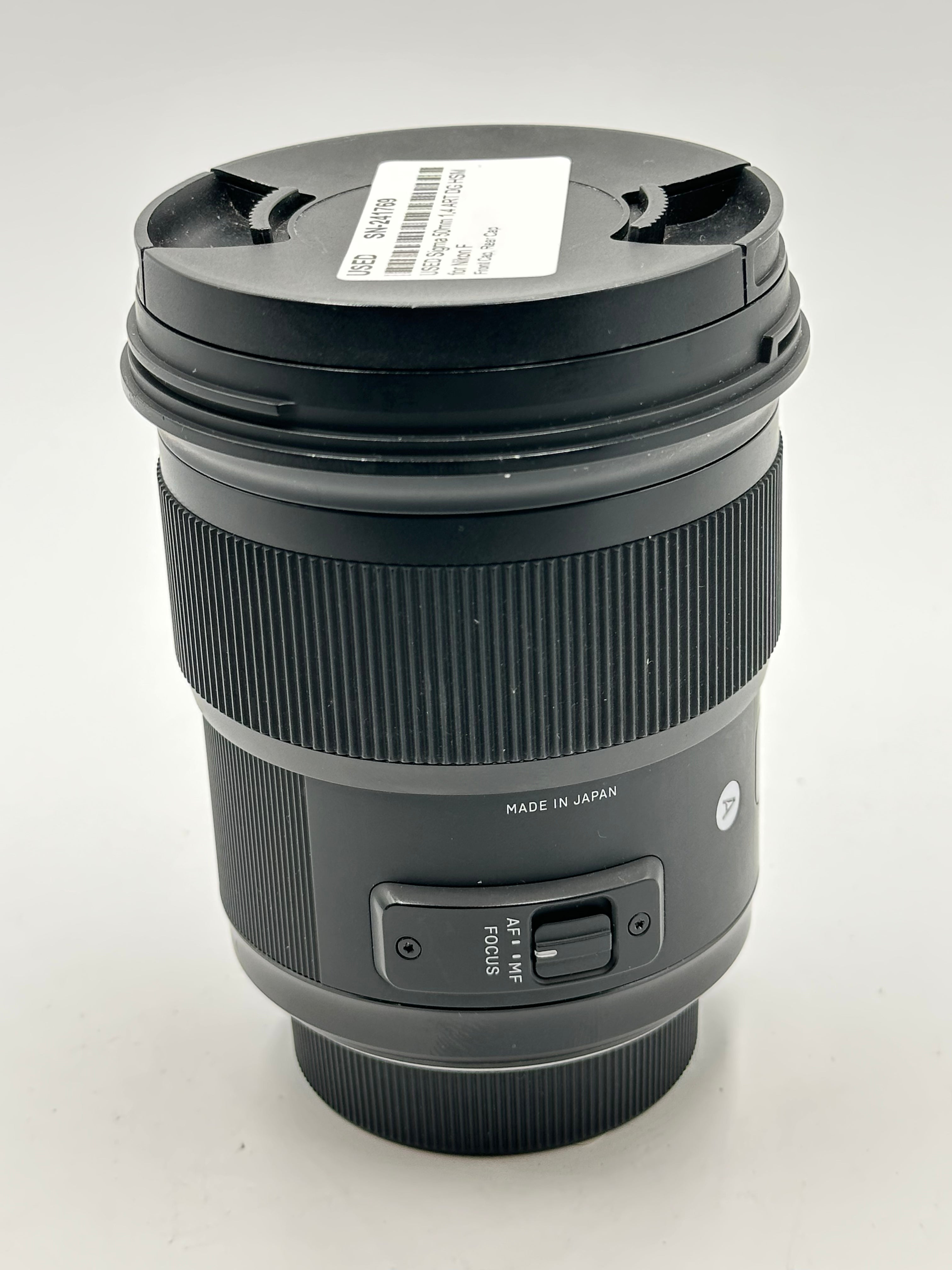 USED Sigma 50mm 1.4 ART DG HSM for Nikon F