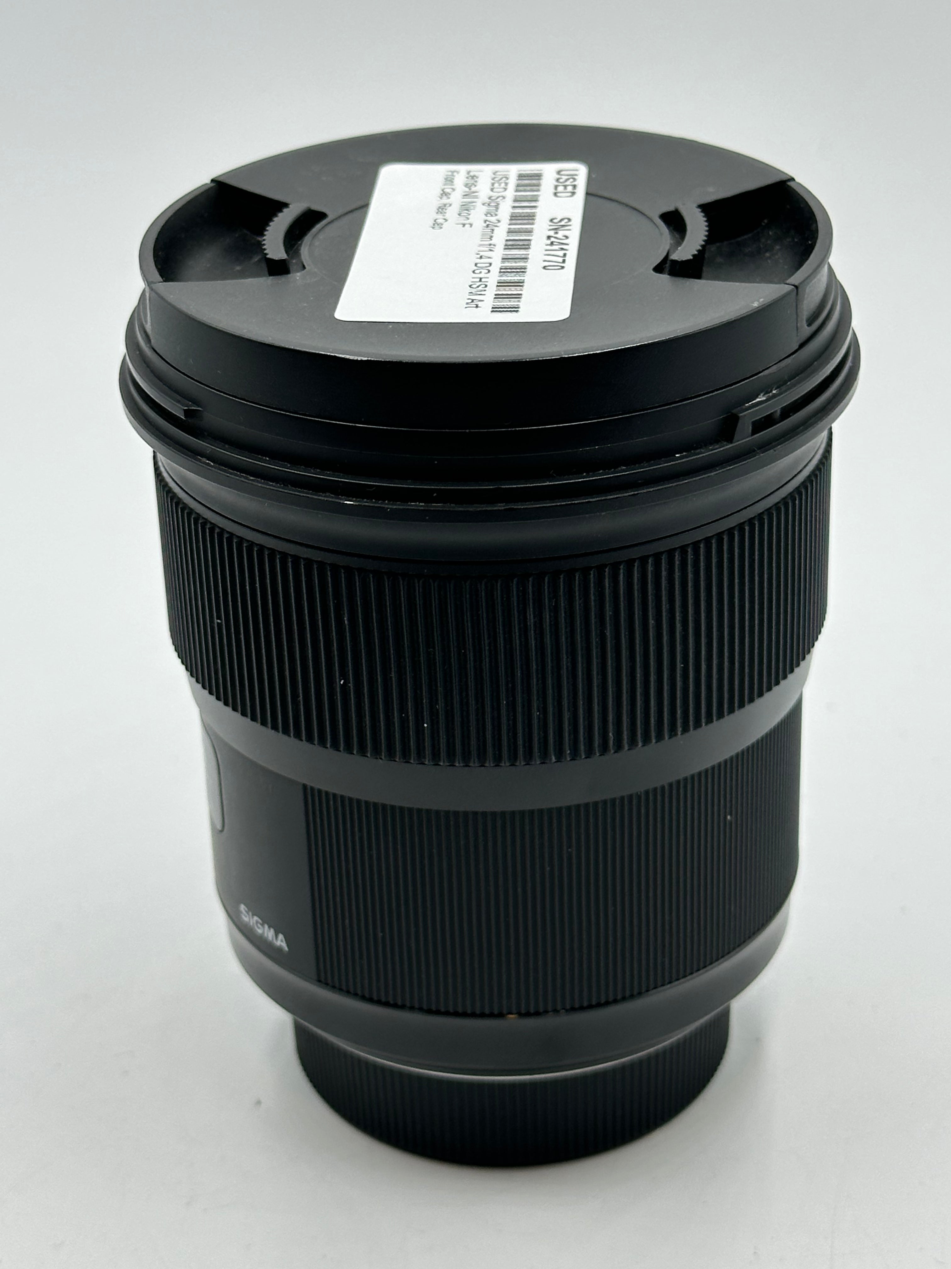 USED Sigma 24mm f/1.4 DG HSM Art Lens-NI Nikon F