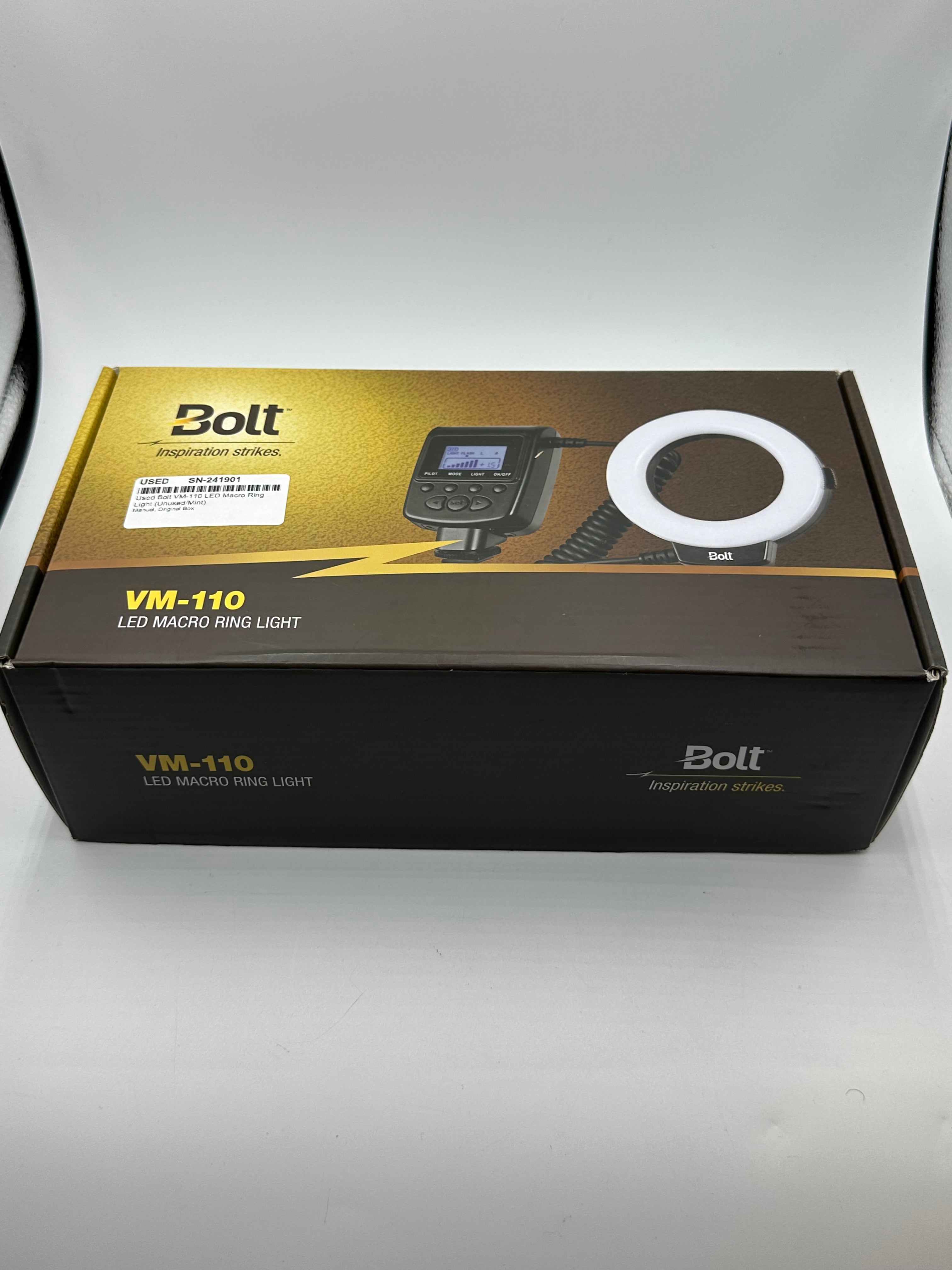 Used Bolt VM-110 LED Macro Ring Light (Unused/Mint)