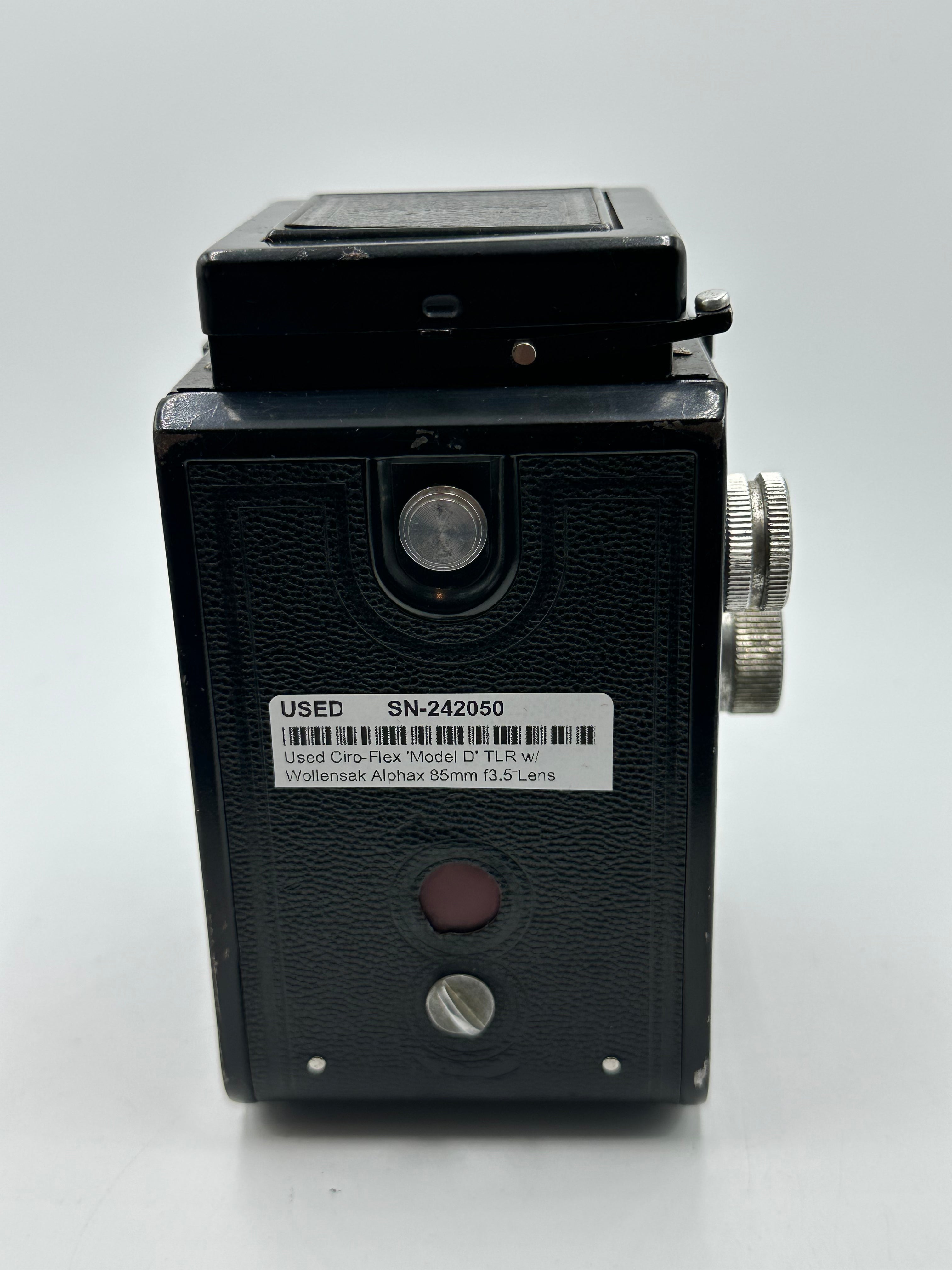 Used Ciro-Flex 'Model D' TLR w/Wollensak Alphax 85mm f3.5 Lens