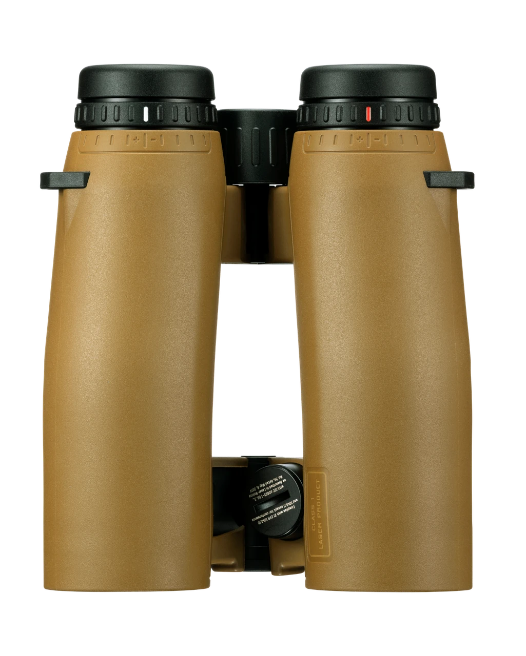 Leica Geovid Max 10x42 in Flat Dark Earth, rear standing view