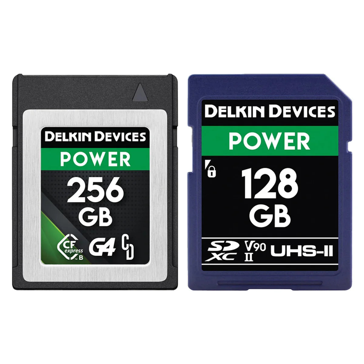 Delkin Devices 256 CFexpress Type B 128GB SD V90 Bundle