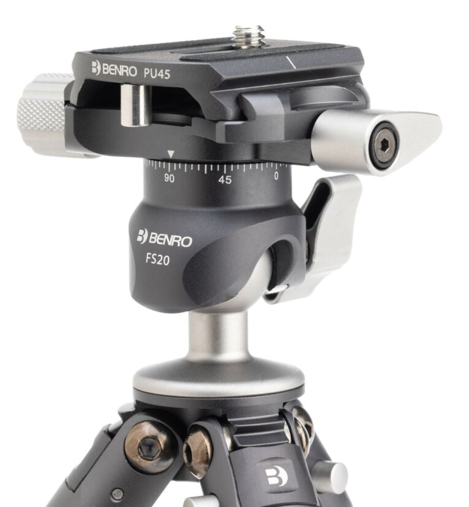 Benro Table Pod Kit Carbon Fiber Tripod and Ball Head with Quick Release Plate and Smartphone Adapter Black