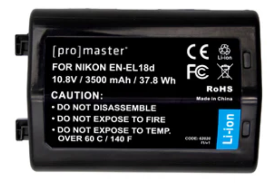 Li-ion Battery for Nikon EN-EL18d