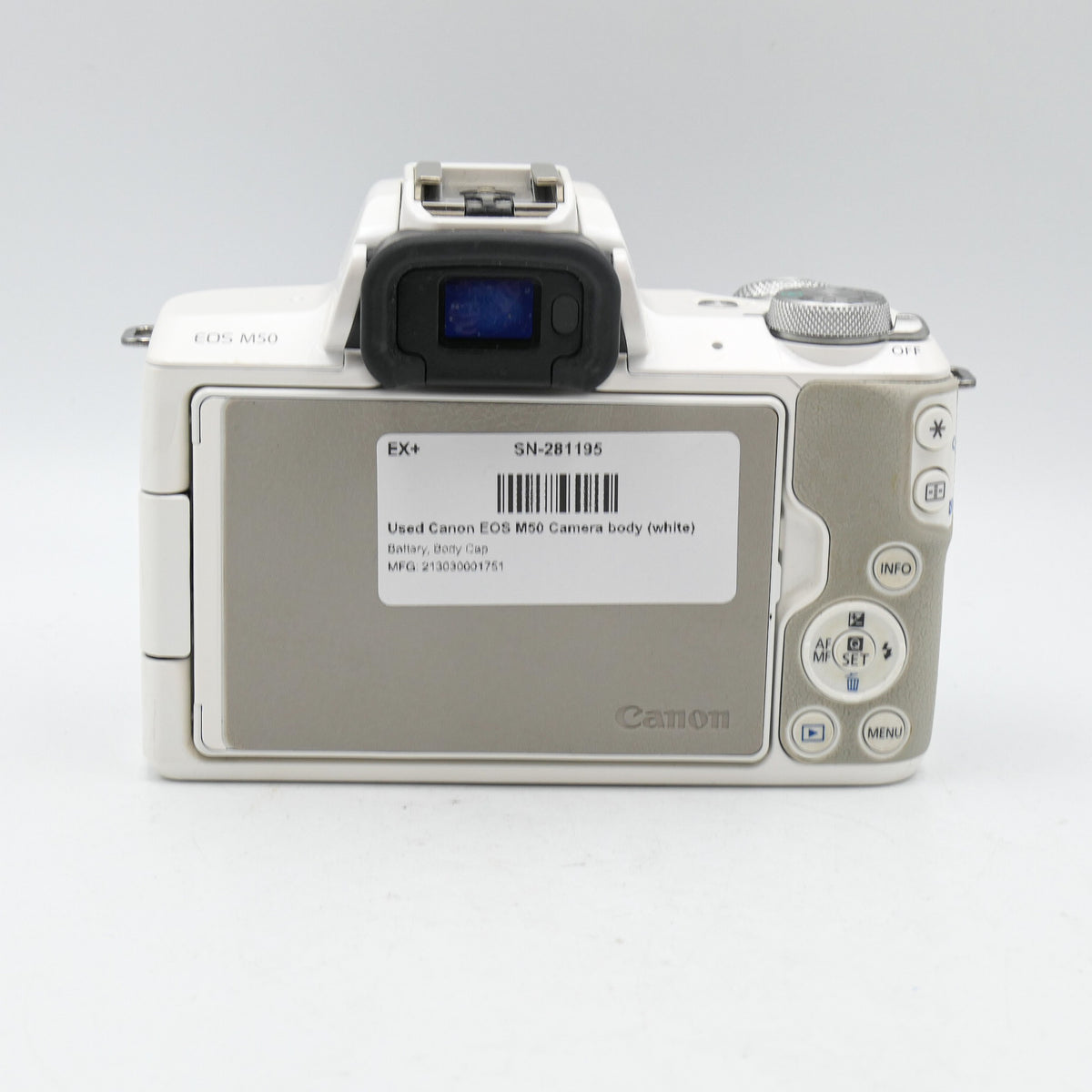 Used Canon EOS M50 Camera body (white)