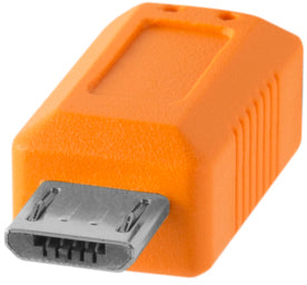 Tether Tools TetherPro USB Type-C Male  to 5-Pin Micro-USB 2.0 Type-B Male Cable (15', Orange) CUC2515-ORG