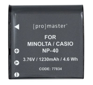 Promaster NP-40 Rechargeable Battery for Fuji Cameras