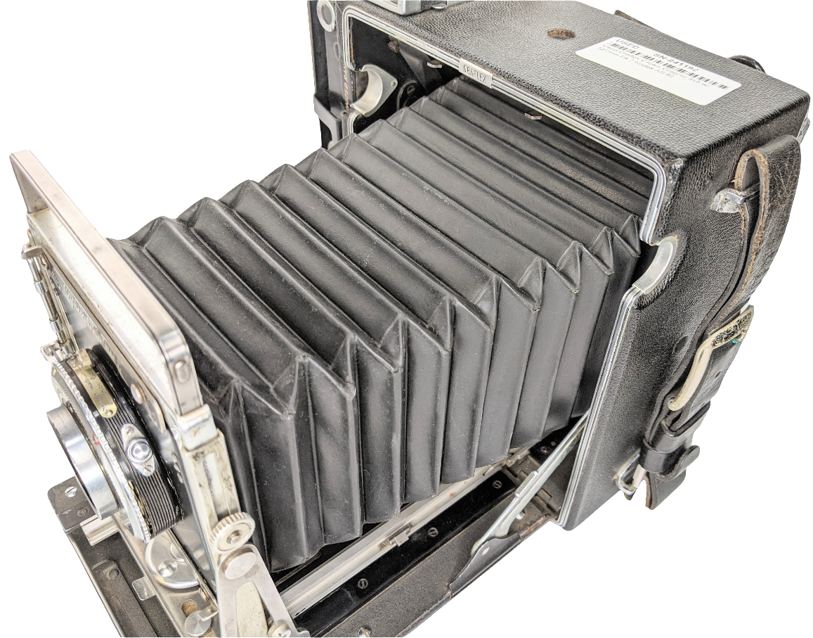 Used Graflex Crown Graphic 4x5 w/ 127mm F4.7 Kodak AS-IS