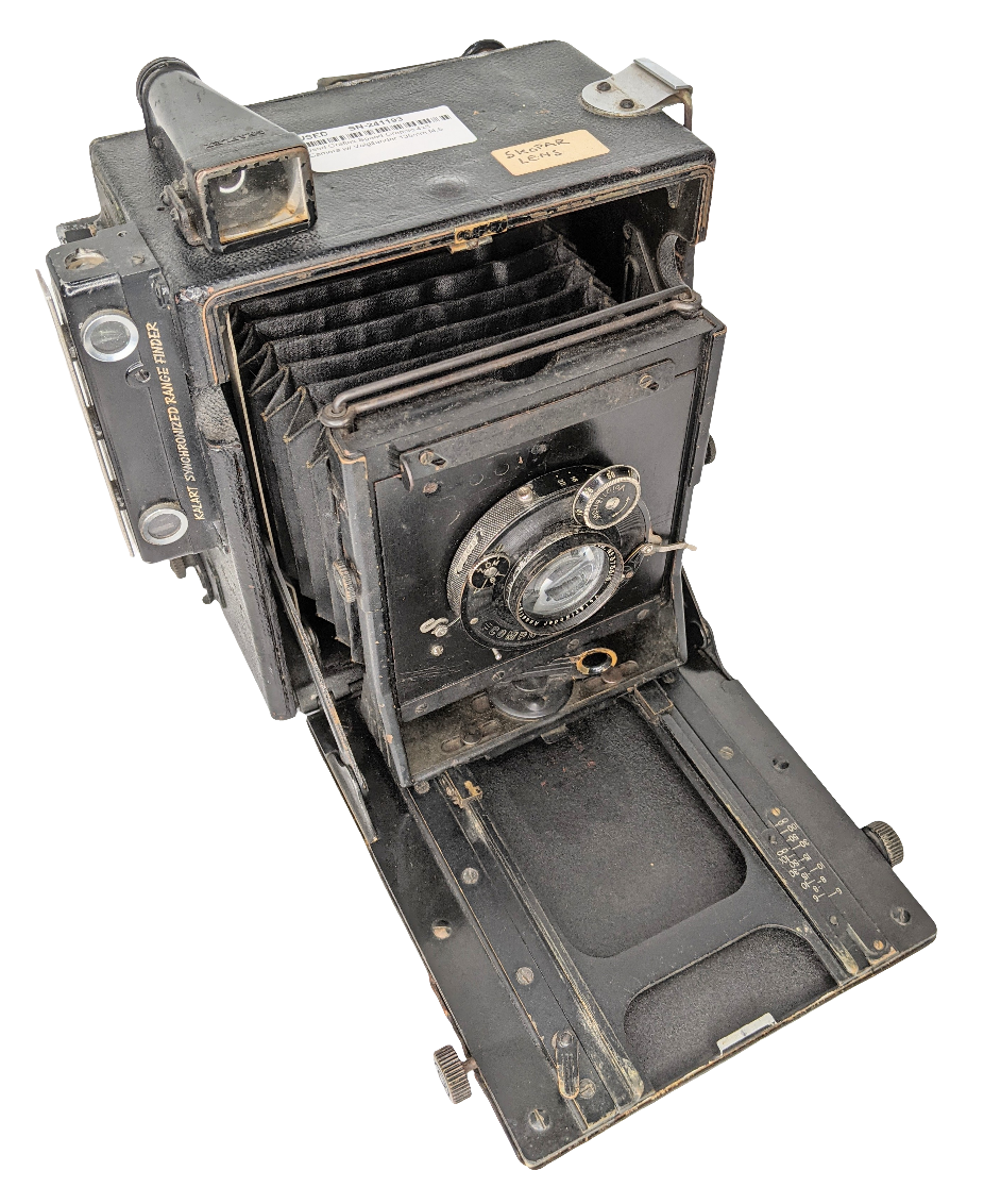 Used Graflex Speed Graphic 4x5 Camera w/ Voigtlander 135mm f4.5 Lens AS-IS