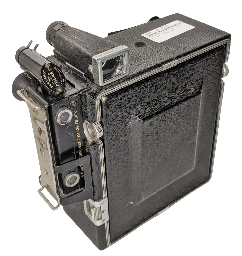 Used Graflex Crown Graphic 4x5 w/ 127mm F4.7 Kodak AS-IS