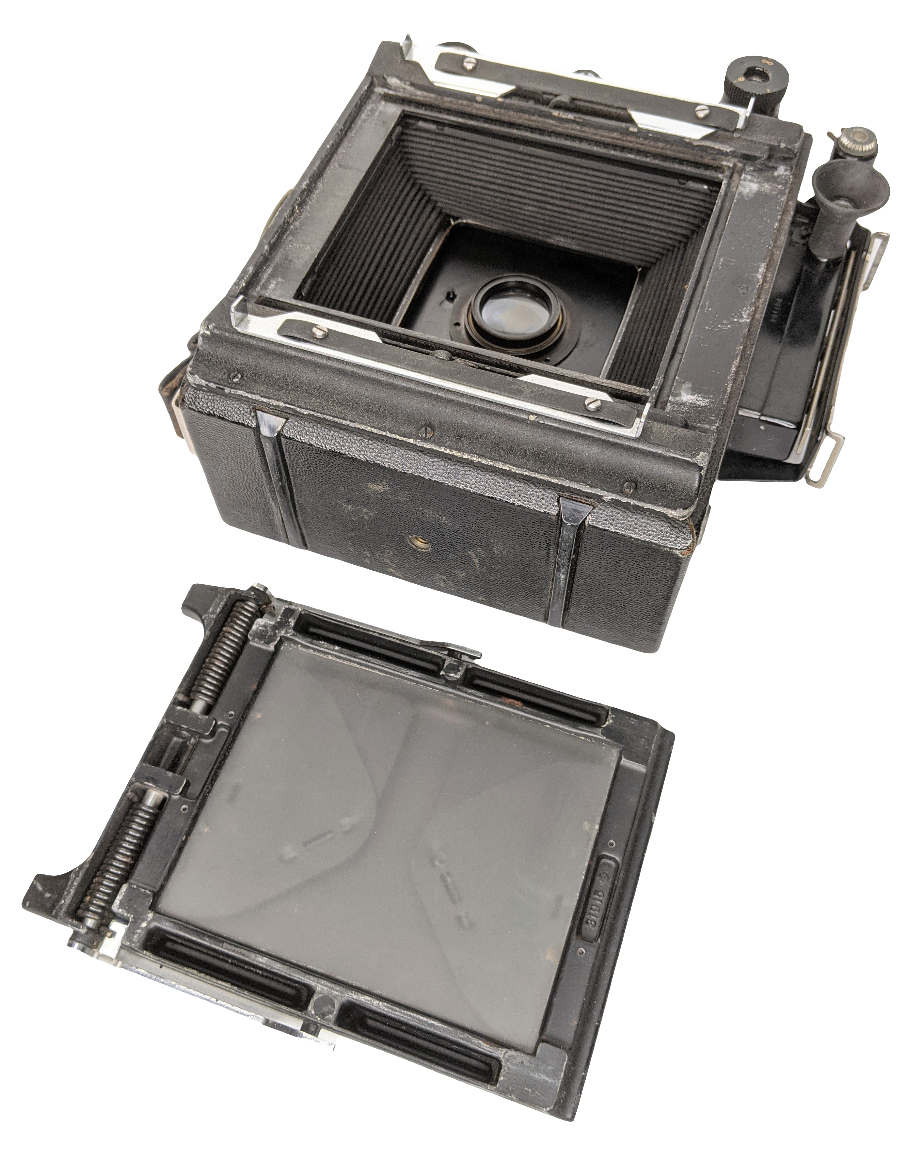 Used Graflex Crown Graphic 4x5 w/ 127mm F4.7 Kodak AS-IS