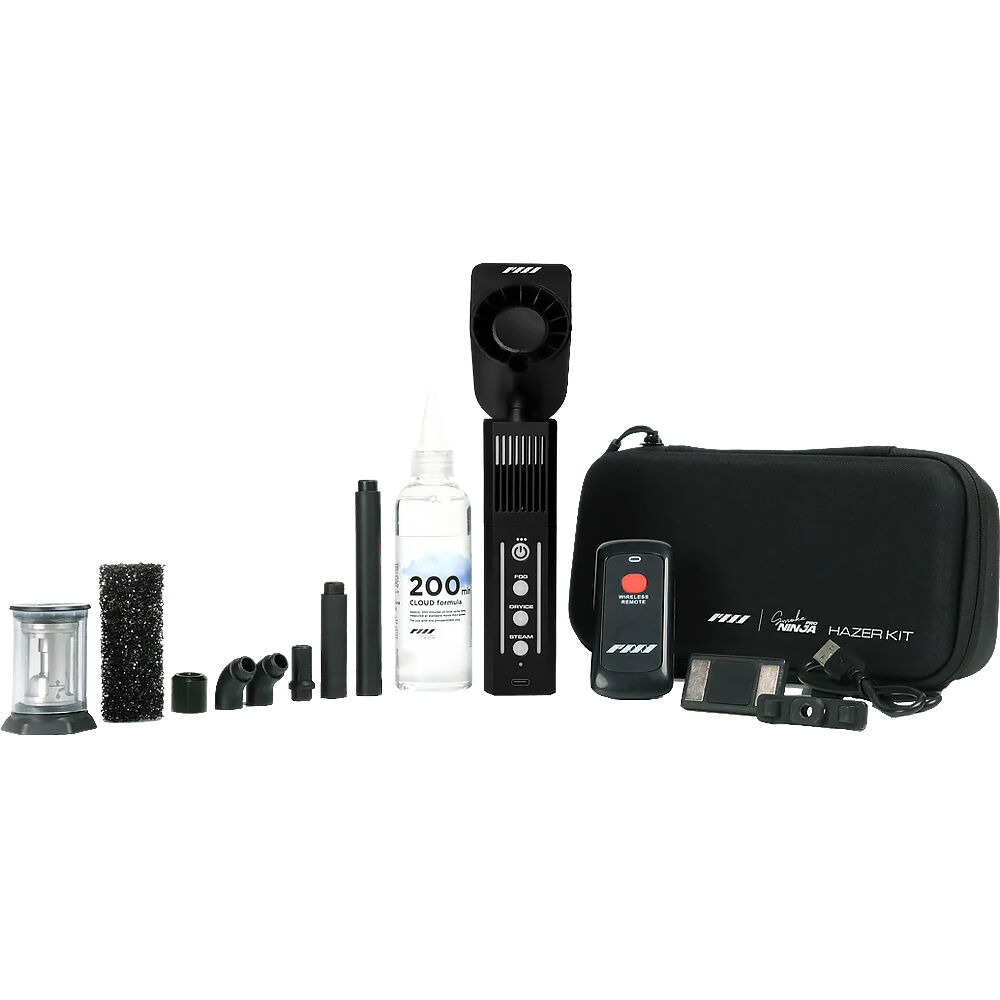 PMI Smoke Ninja Pro Hazer Kit (Handheld Battery-Powered Wireless Mini Smoke Fog Machine)