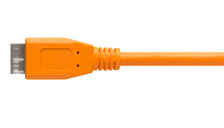 Tether Tools TetherPro USB Type-C Male to Micro-USB 3.0 Type-B Male Cable (15', Orange) CUC3315-ORG