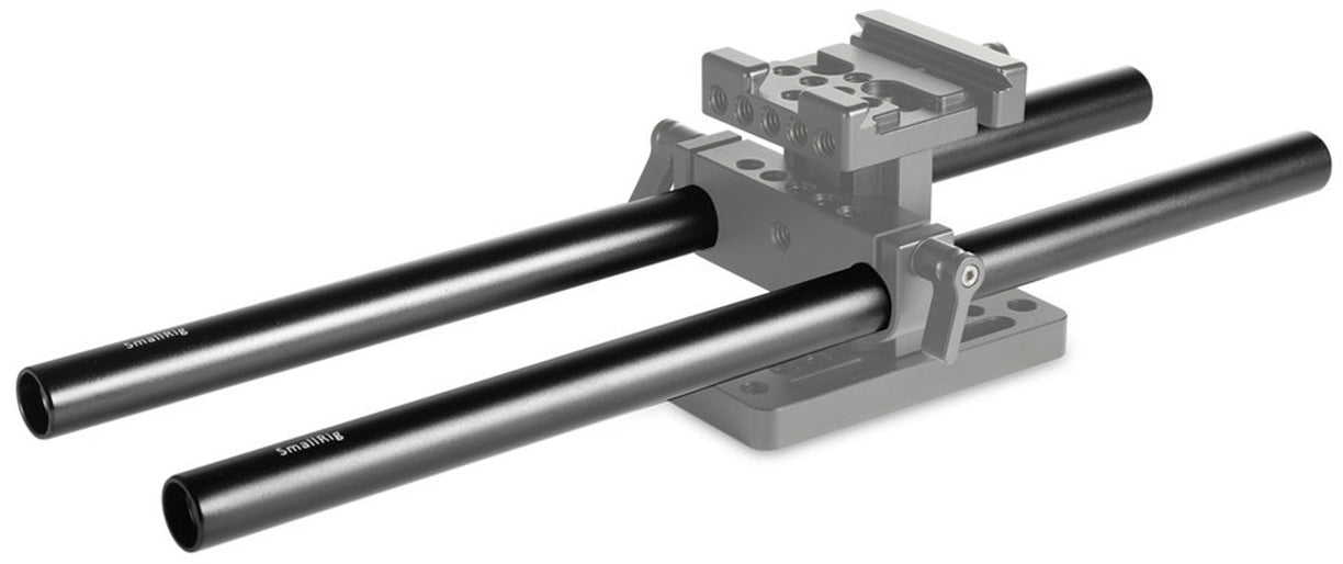 SmallRig 15mm Aluminum Rod (Pair, Black, 12")