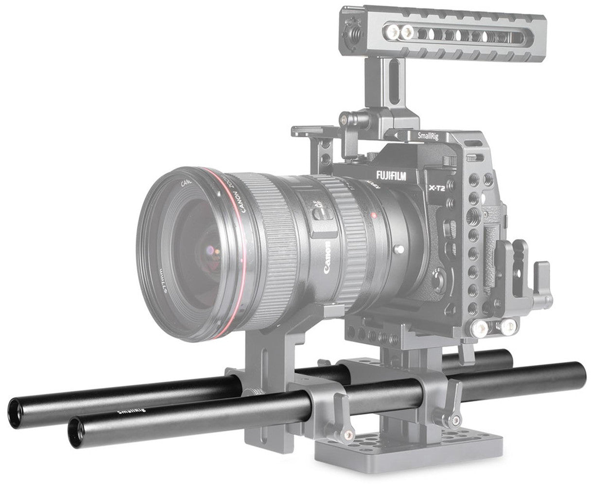 SmallRig 15mm Aluminum Rod (Pair, Black, 12")