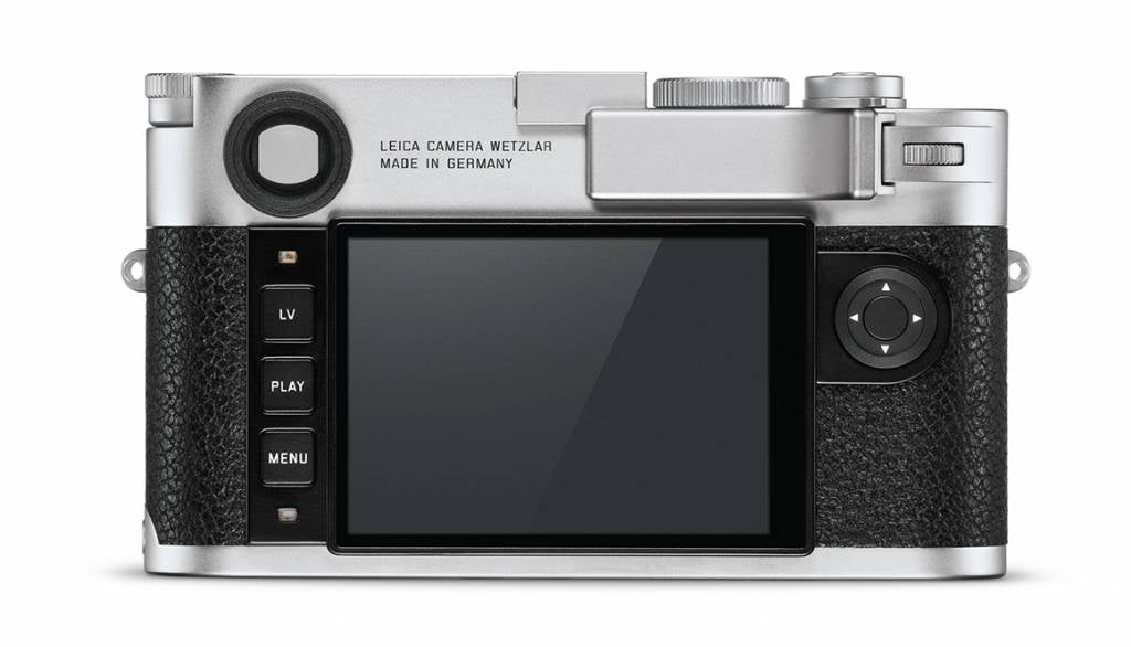 Leica M10/M11 silver thumb support alternate view