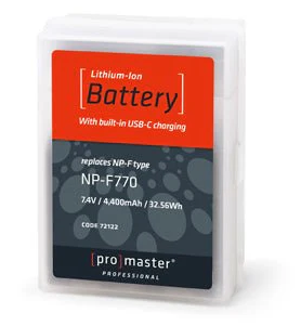 Promaster 72122 Li-ion Battery for Sony NP-F770 with USB-C Charging