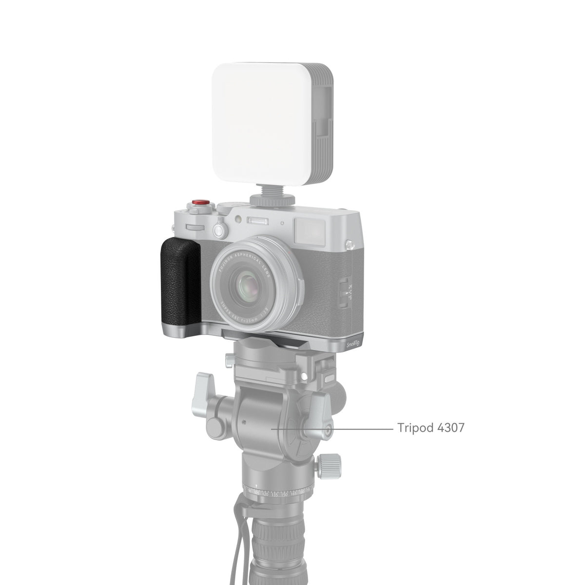 SmallRig L-Mount Plate with Handle for FUJIFILM X100V & X100VI Cameras (Silver)