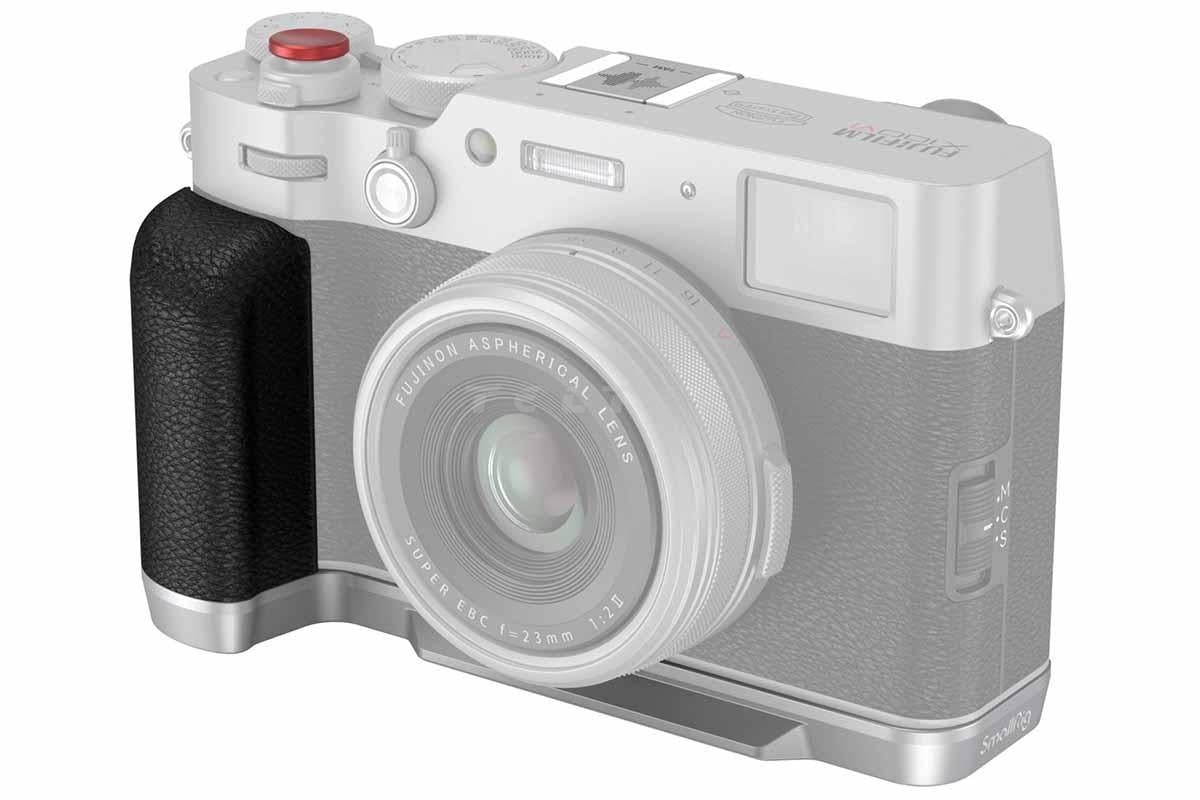 SmallRig L-Mount Plate with Handle for FUJIFILM X100V & X100VI Cameras (Silver)