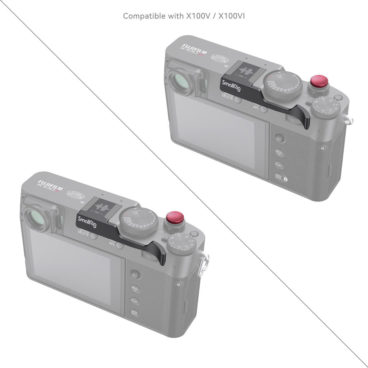 SmallRig Thumb Grip for FUJIFILM X100VI/X100V (Black)
