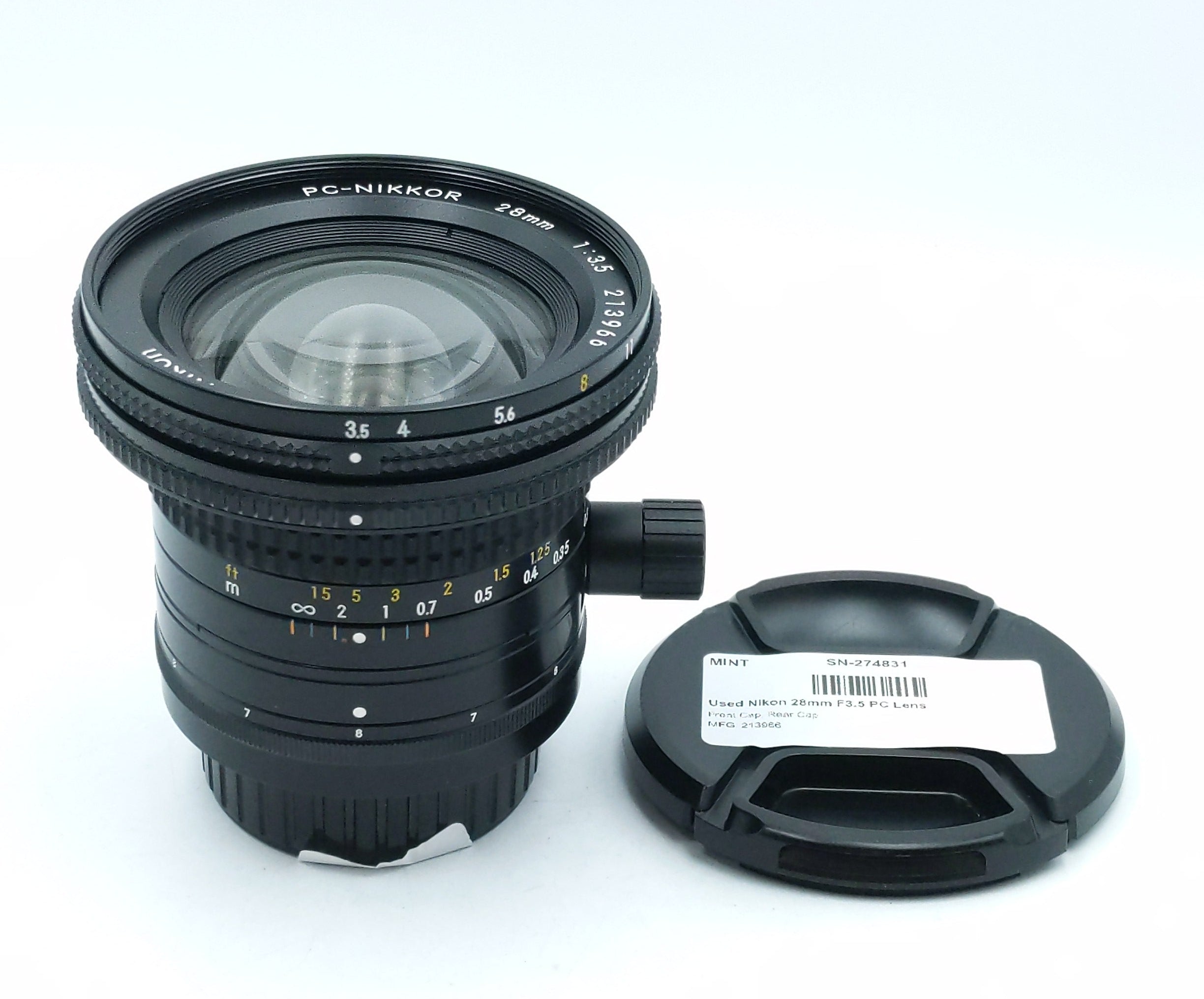 Used Nikon 28mm F3.5 PC Lens