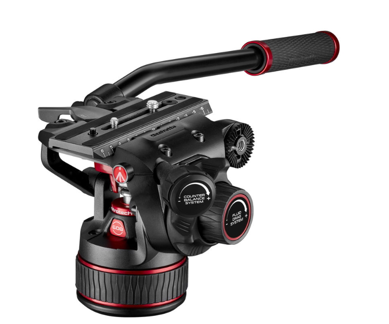 Used Manfrotto Carbon Fiber 645 Twin Leg Tripod W/608 Nitrotech Fluid Video Head - MVK608TWINFCUS