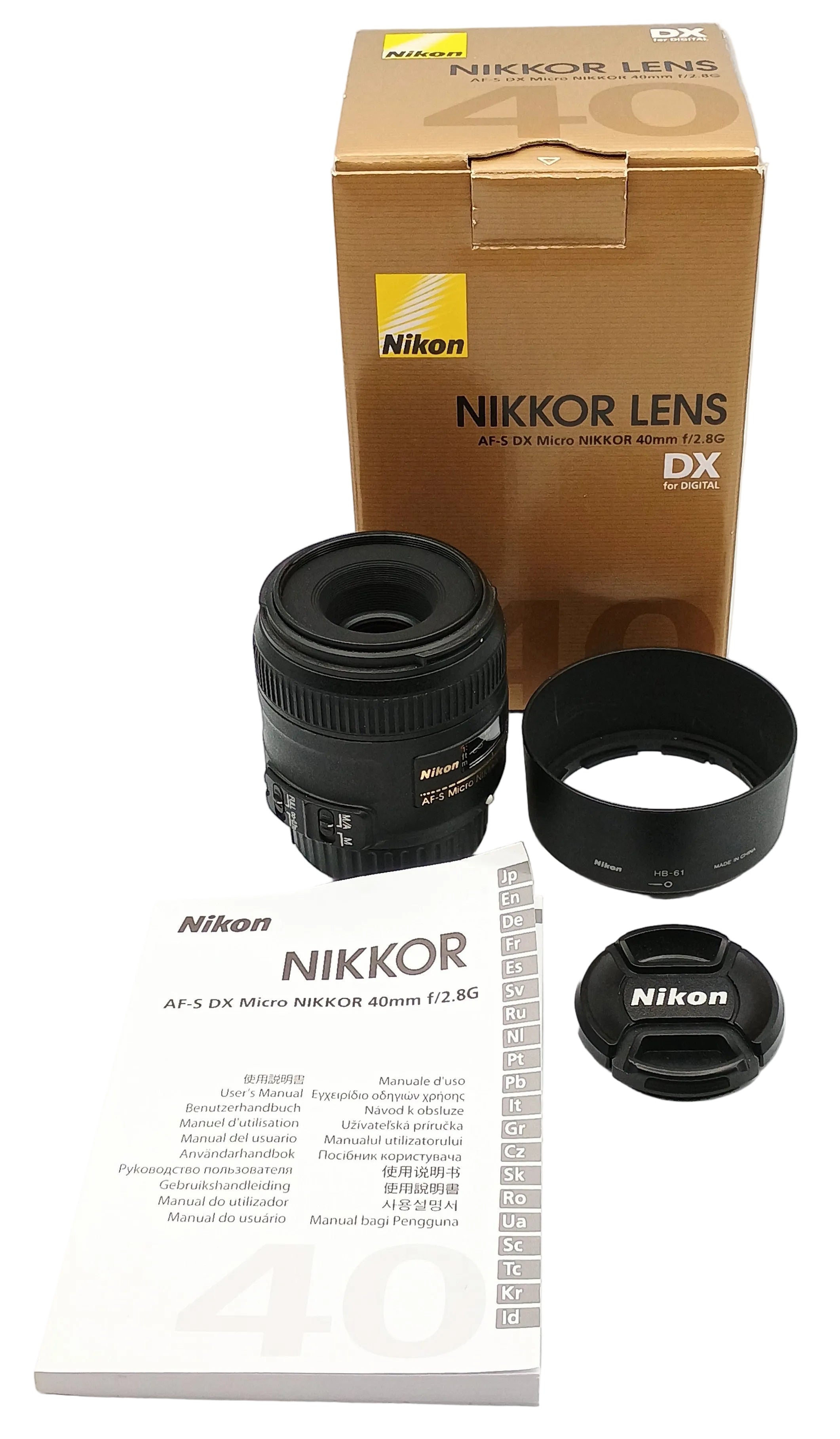USED Nikon 40mm F2.8 G Micro DX Lens