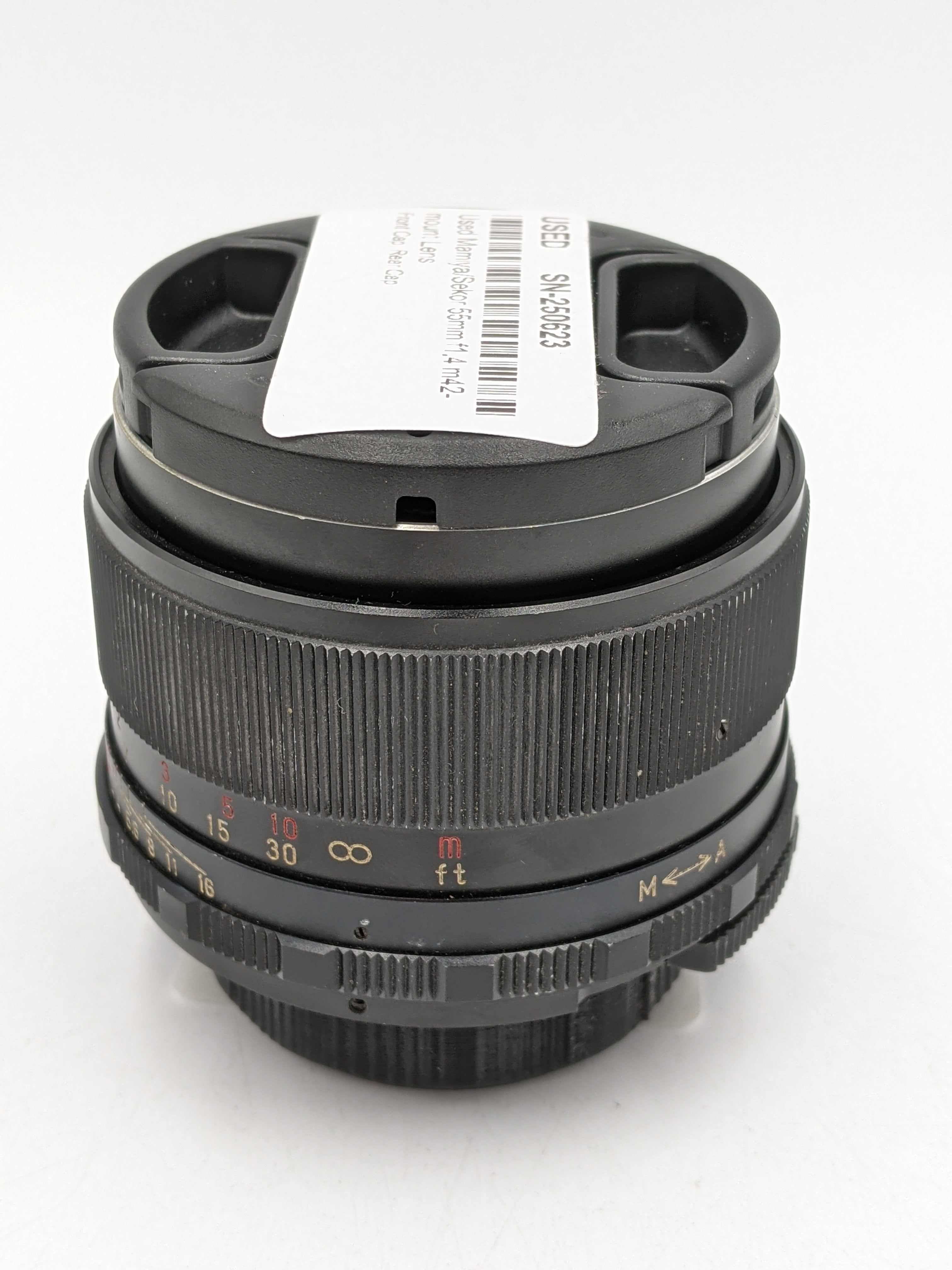 Used Mamiya/Sekor 55mm f1.4 m42-mount Lens