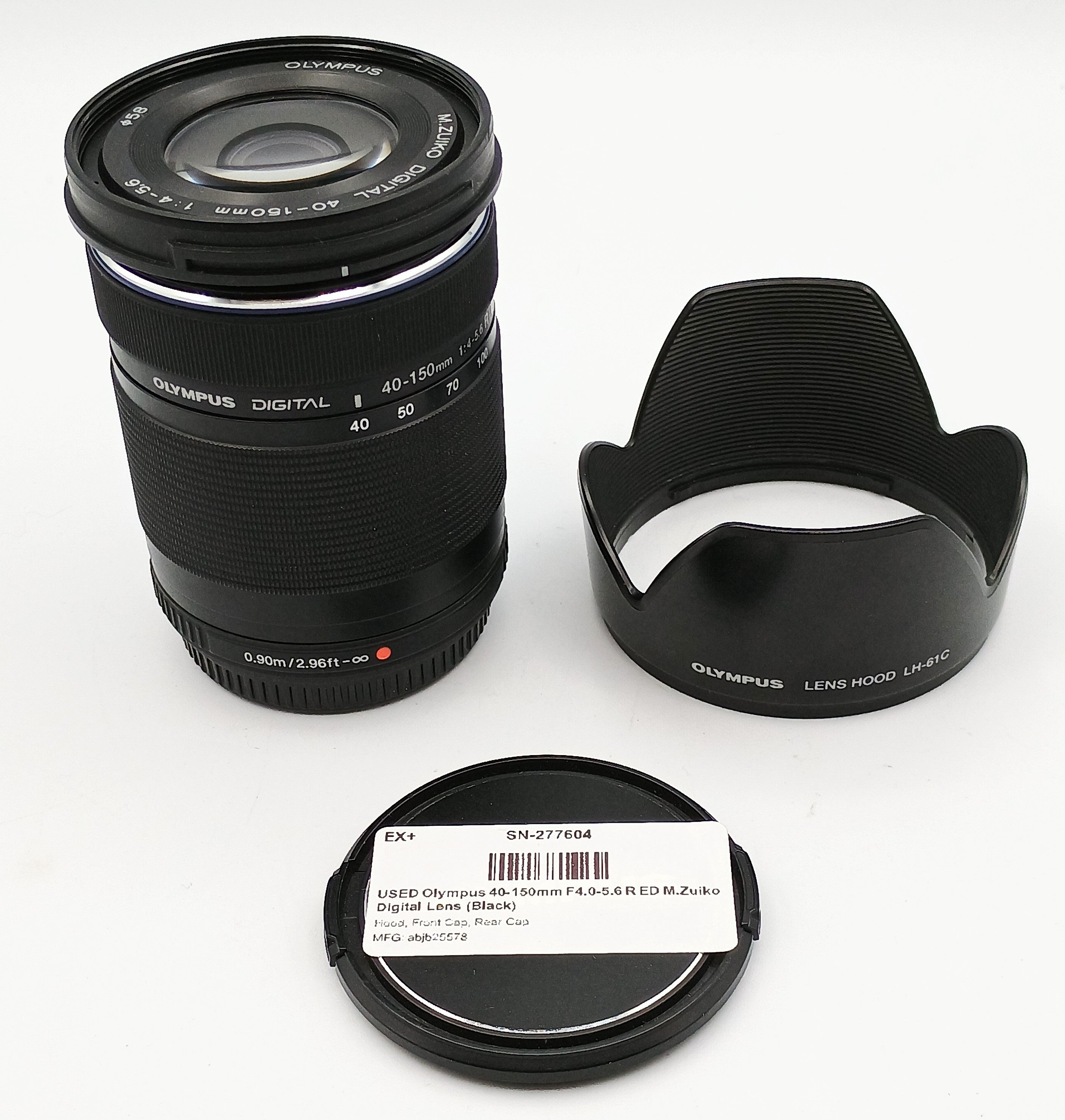 USED Olympus 40-150mm F4.0-5.6 R ED M.Zuiko Digital Lens (Black)