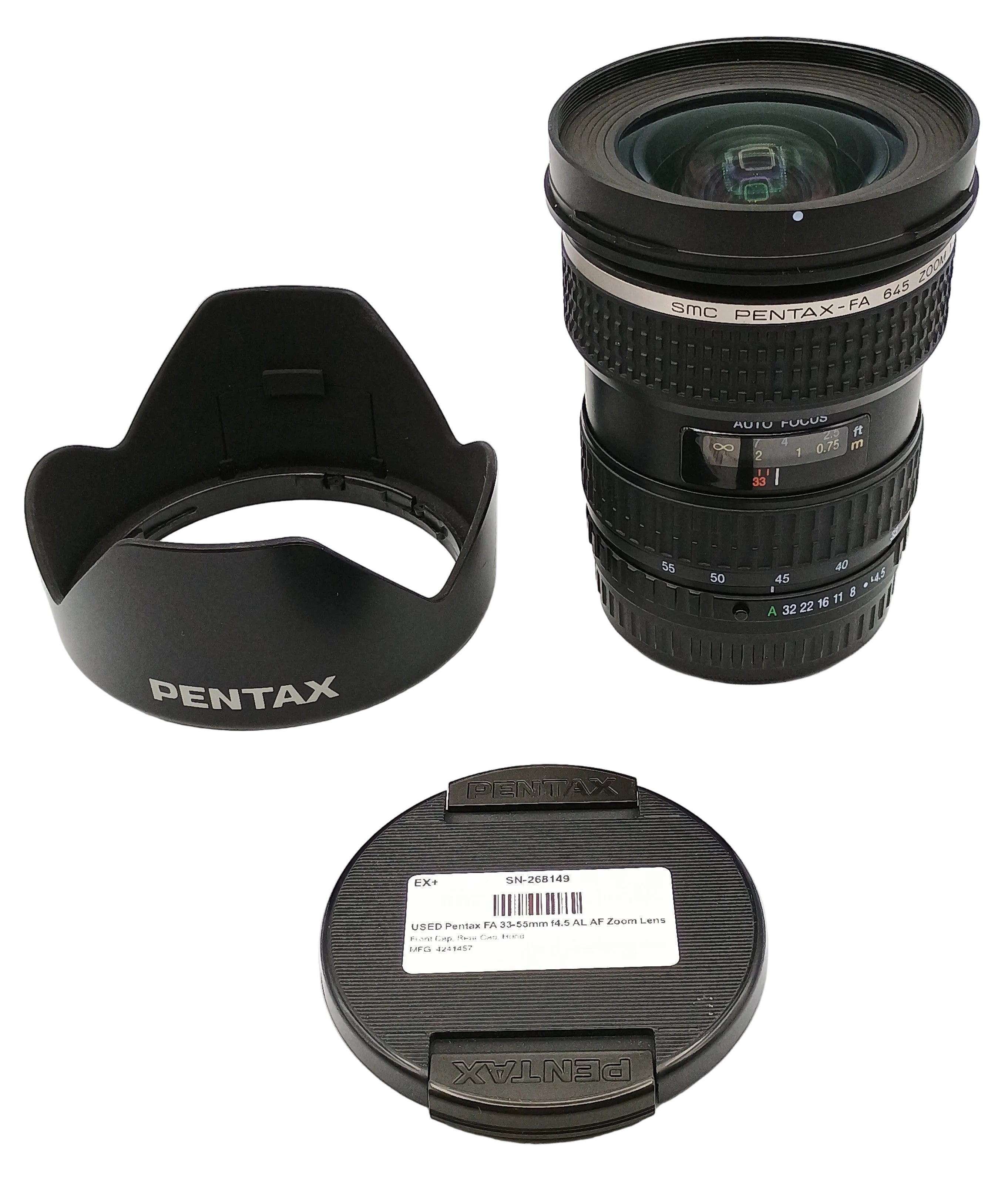USED Pentax FA 33-55mm f4.5 AL AF Zoom Lens