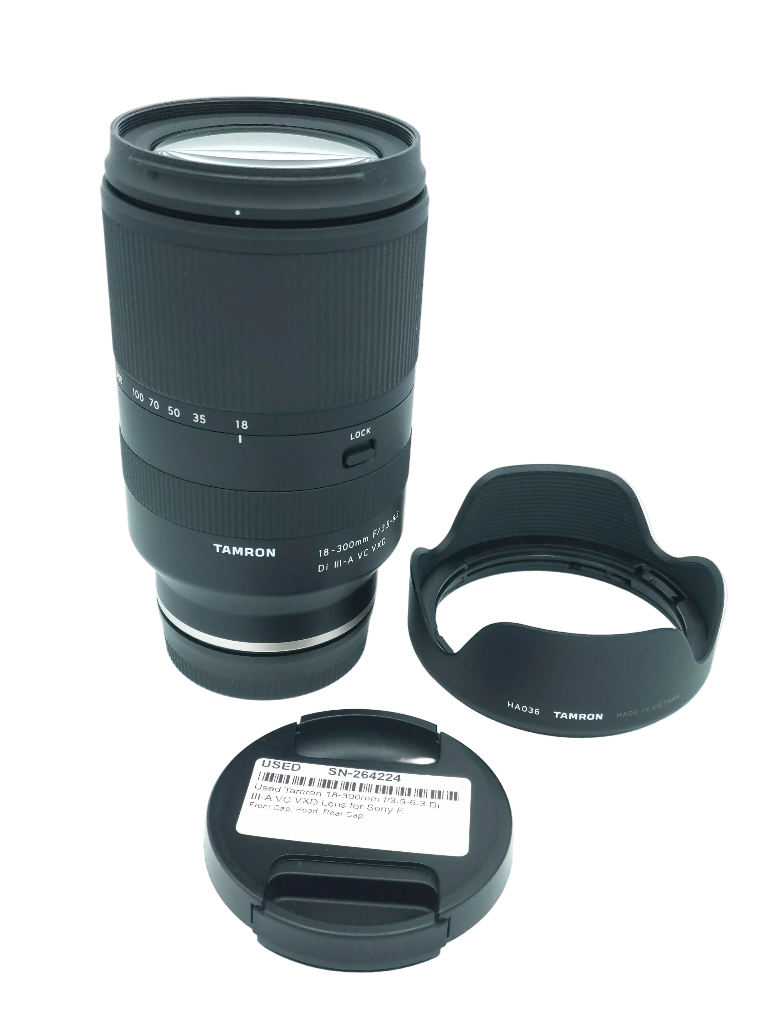 Used Tamron 18-300mm f/3.5-6.3 Di III-A VC VXD Lens for Sony E