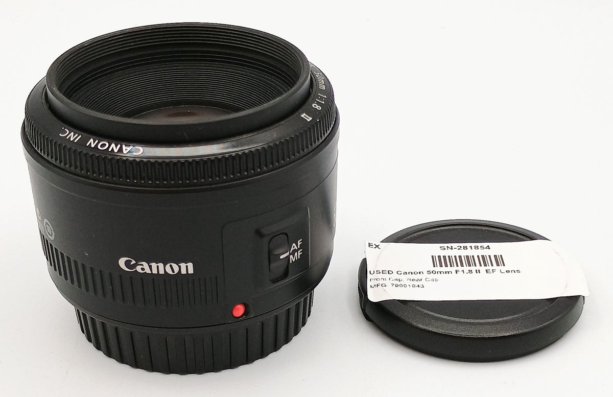 USED Canon 50mm F1.8 II  EF Lens