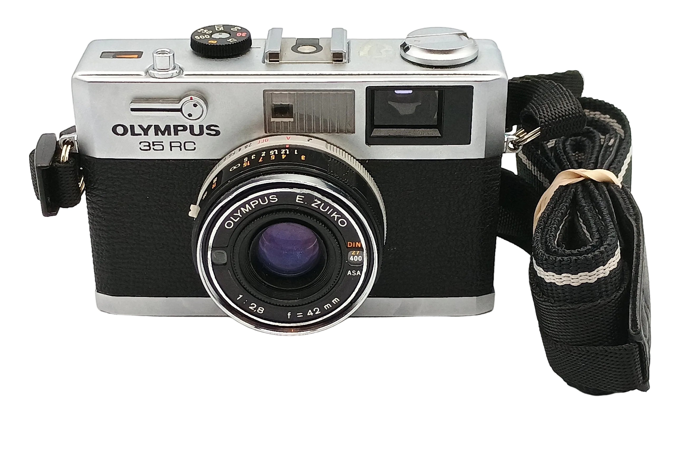 Used Olympus 35 RC 42mm f2.8 w/ Battery Adapter, Good Meter