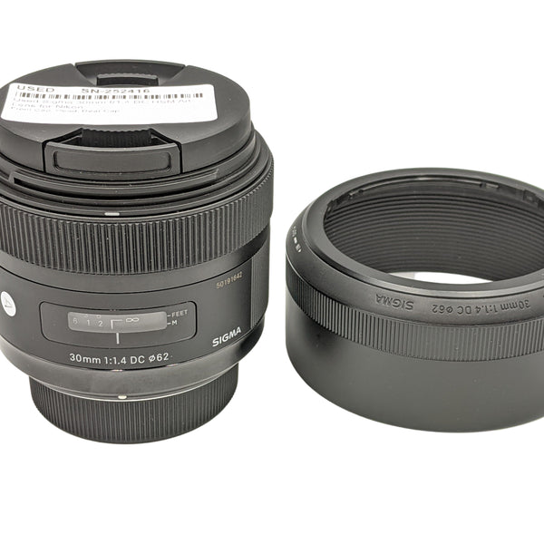 Used Sigma 30mm f/1.4 DC HSM Art Lens for Nikon