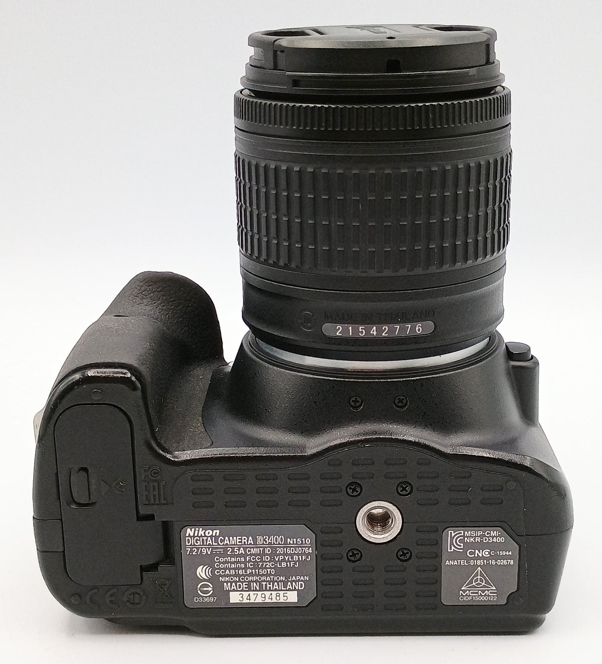 USED Nikon D3400 Digital SLR Kit (Black) with AF-P 18-55mm f3.5-5.6 G VR DX Lens