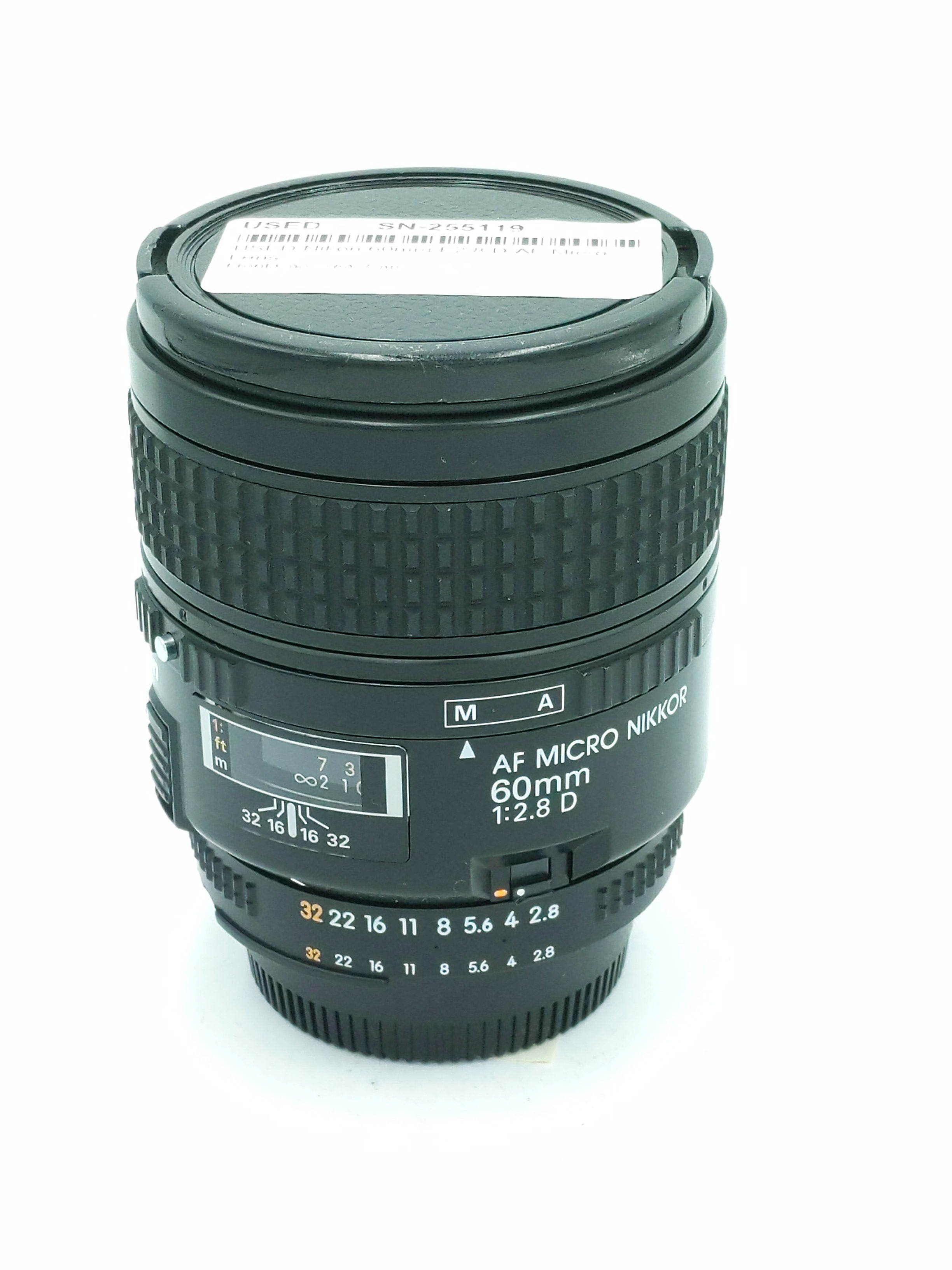 USED Nikon 60mm F2.8 D AF Micro Lens
