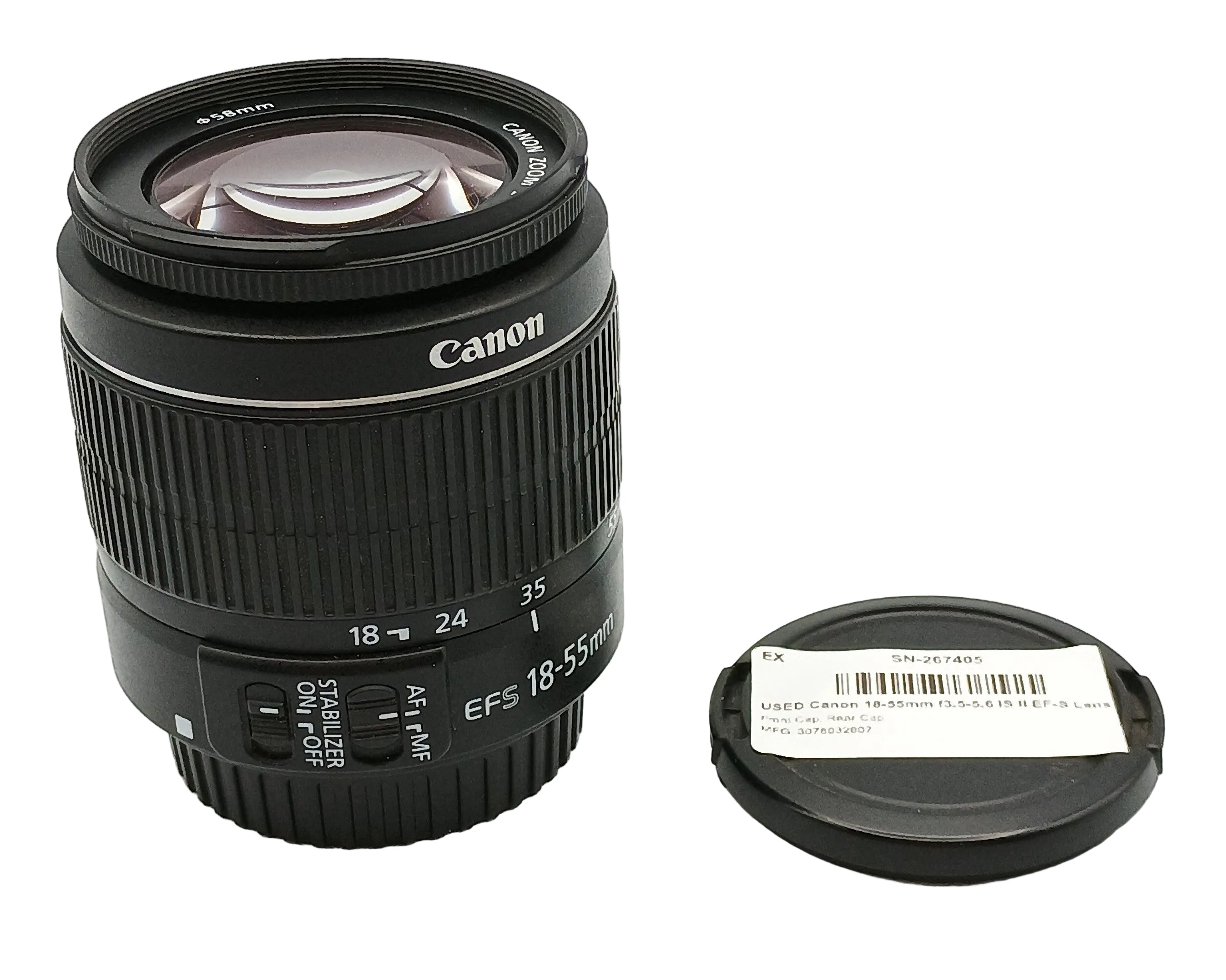 USED Canon 18-55mm f3.5-5.6 IS II EF-S Lens