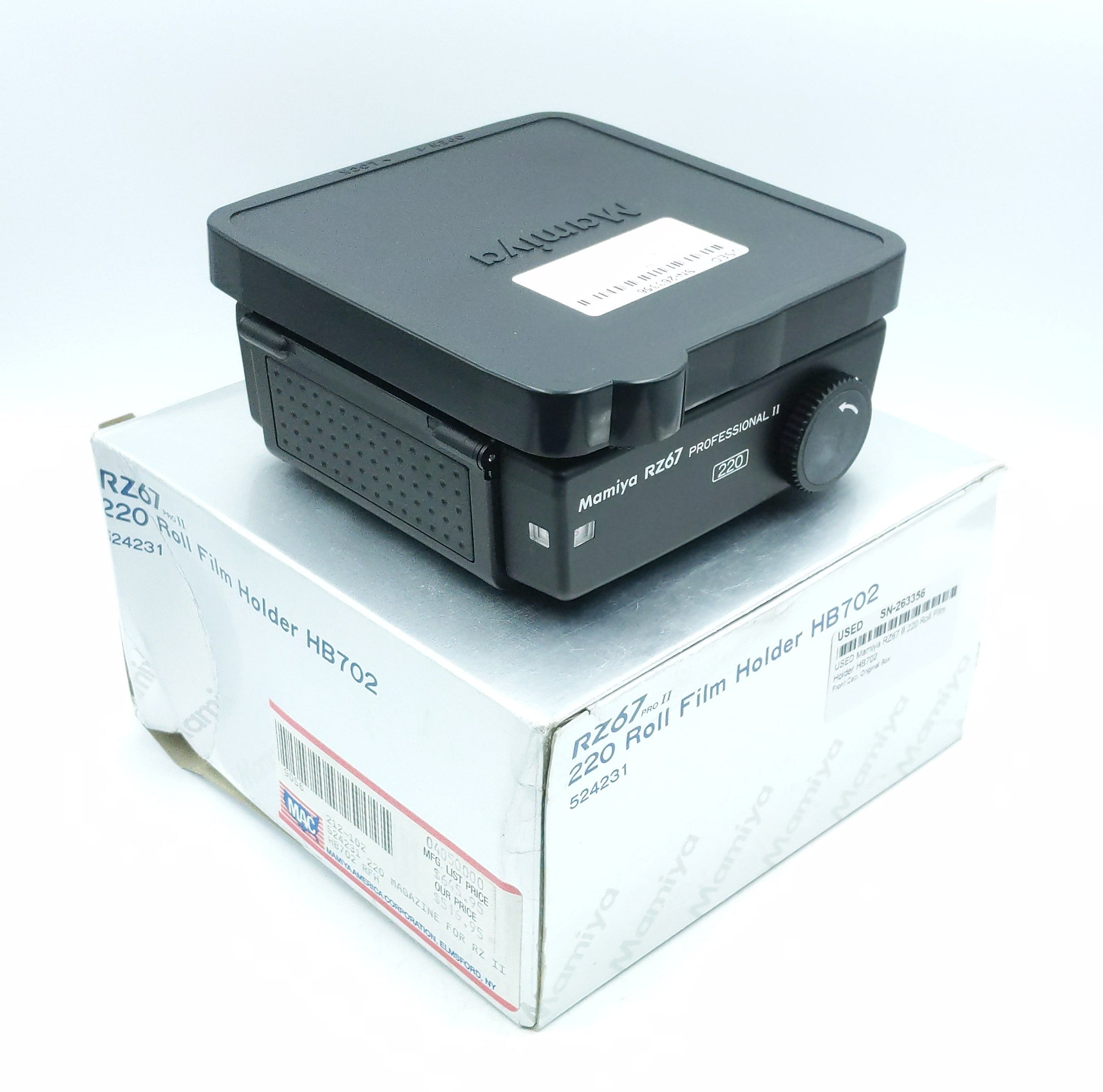 USED Mamiya RZ67 II 220 Roll Film Holder HB702