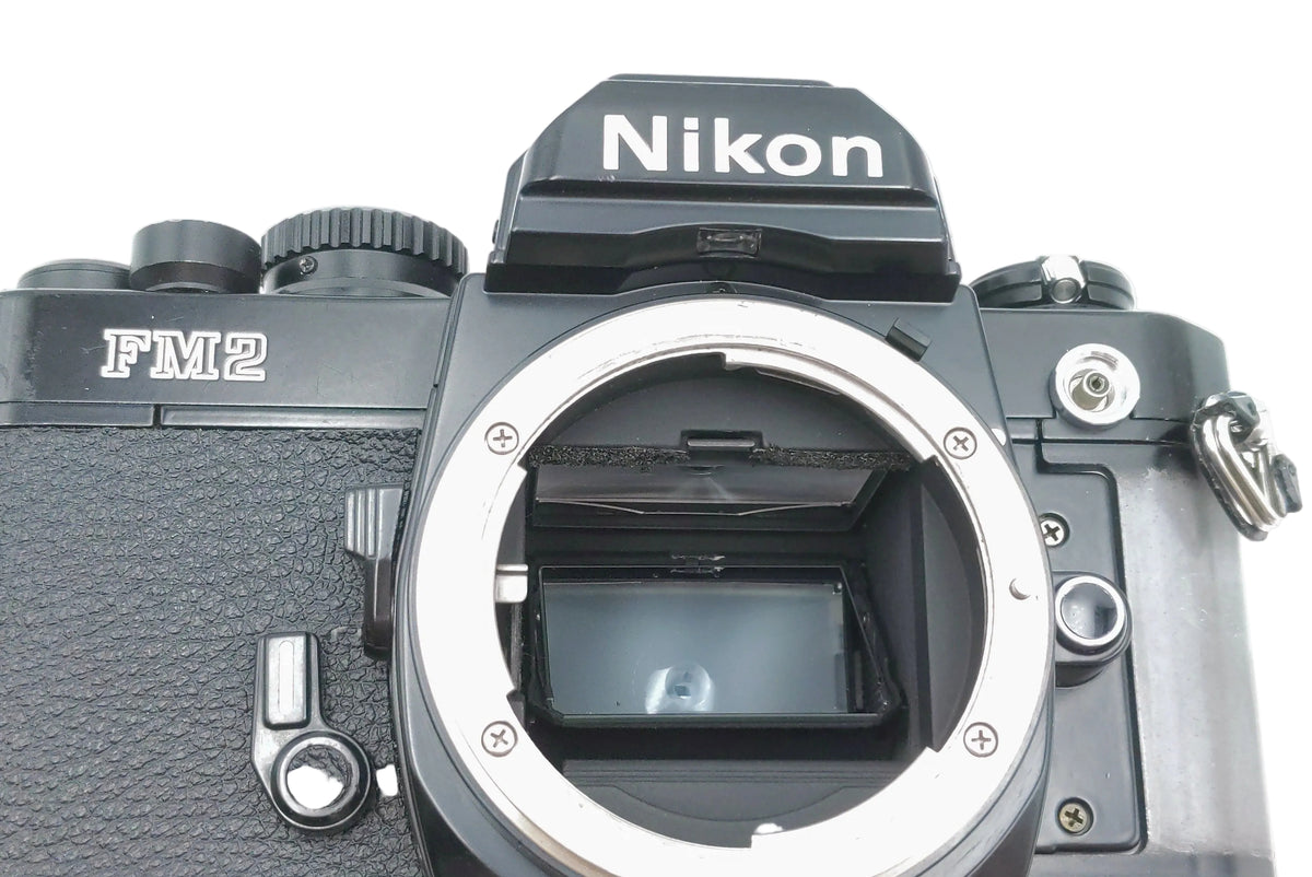 Used Nikon FM2n Manual Film Camera Body W/ MD-12 Grip
