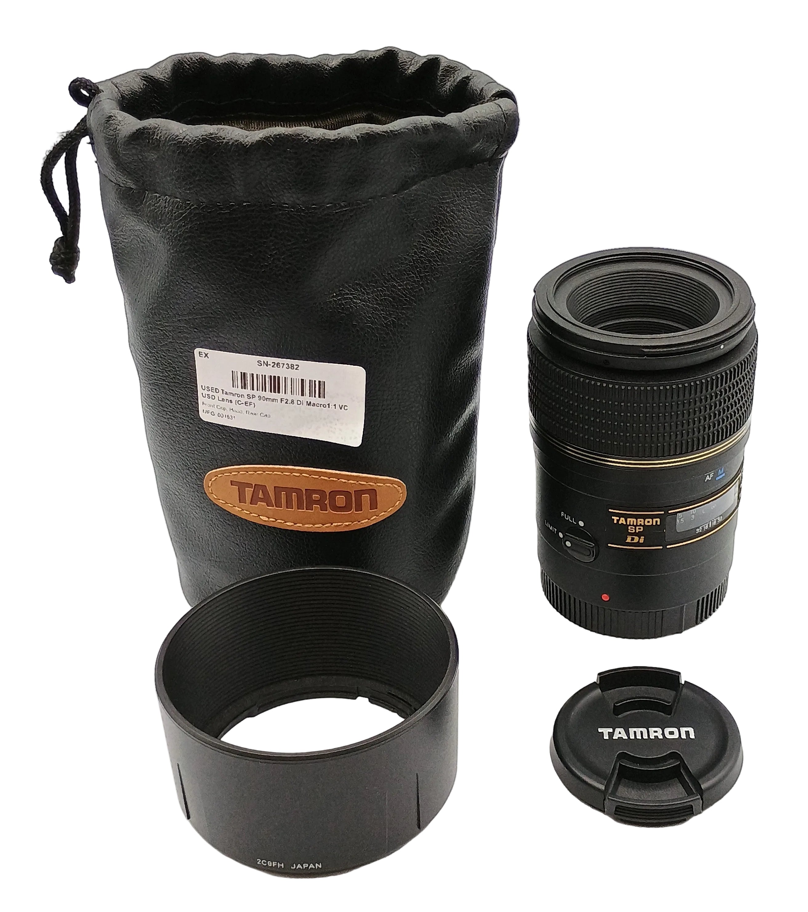 USED Tamron SP 90mm F2.8 Di Macro1:1 VC USD Lens (C-EF)