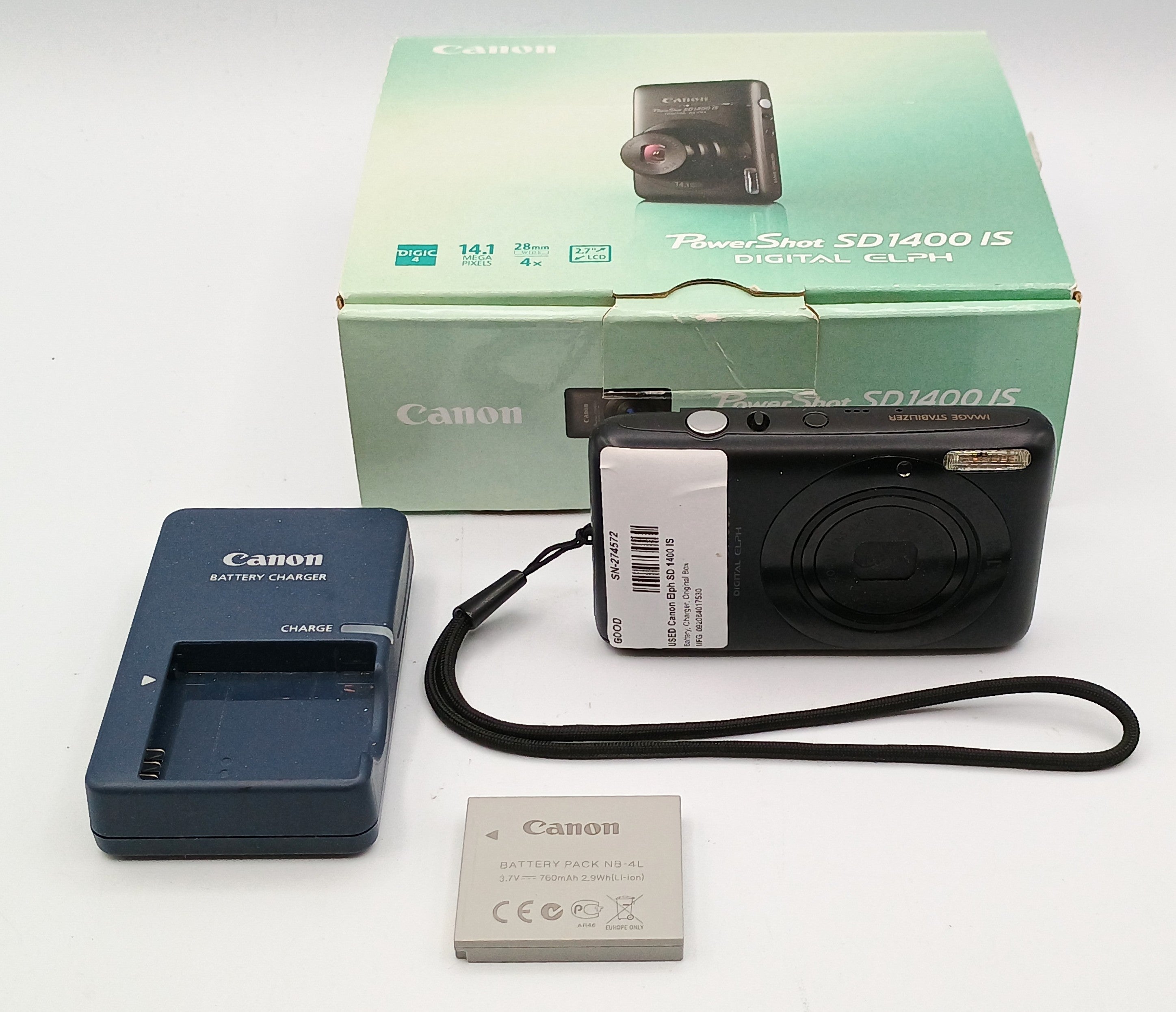 USED Canon Elph SD 1400 IS