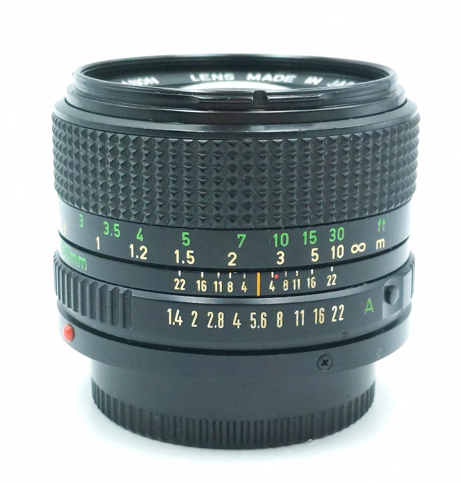 Used Canon 50mm f1.4 FD