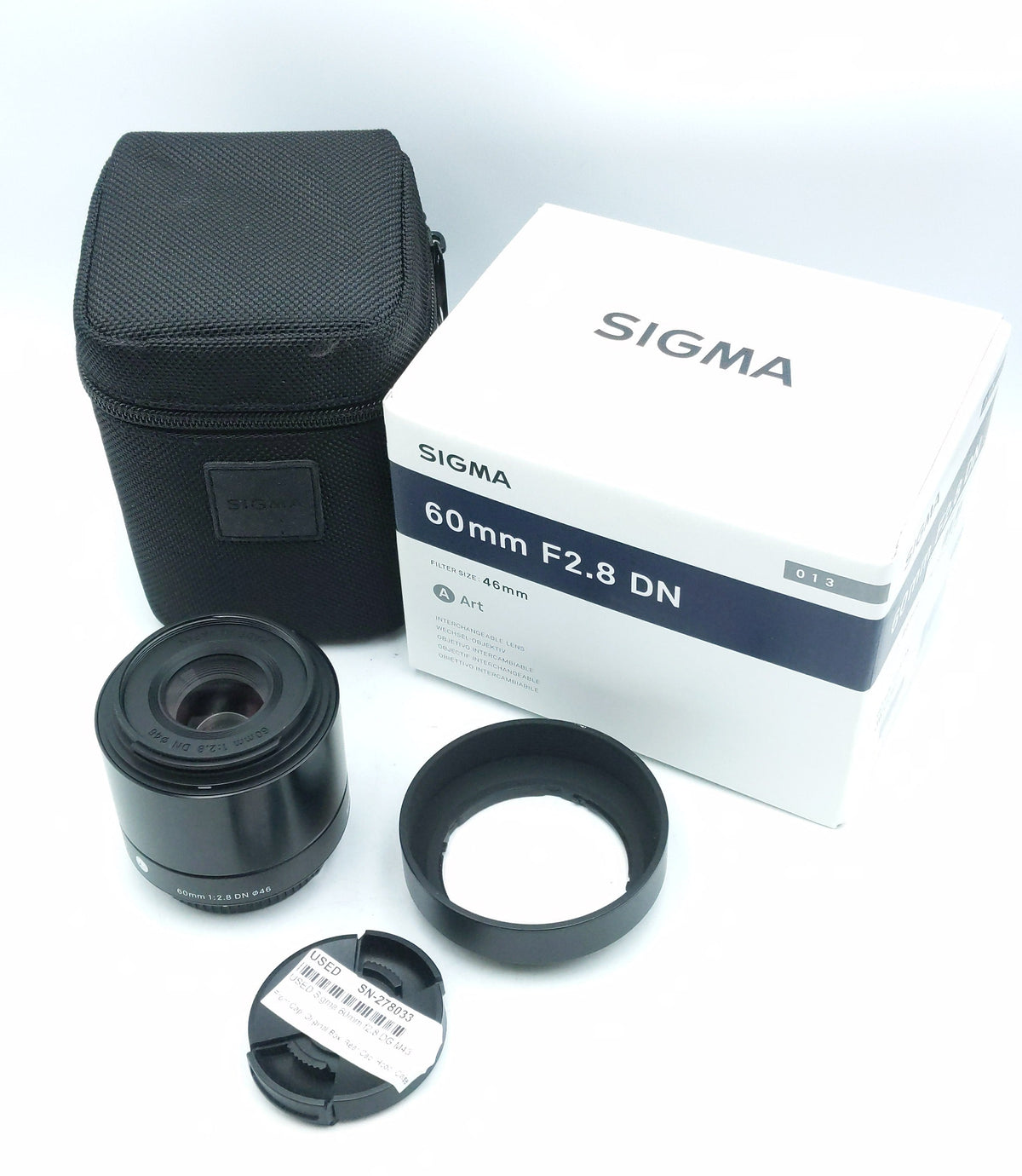 USED Sigma 60mm f2.8 DG M43