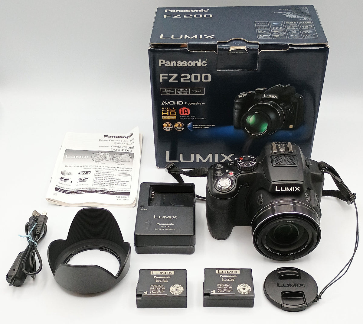 USED Panasonic FZ200 Digital Point and Shoot Camera
