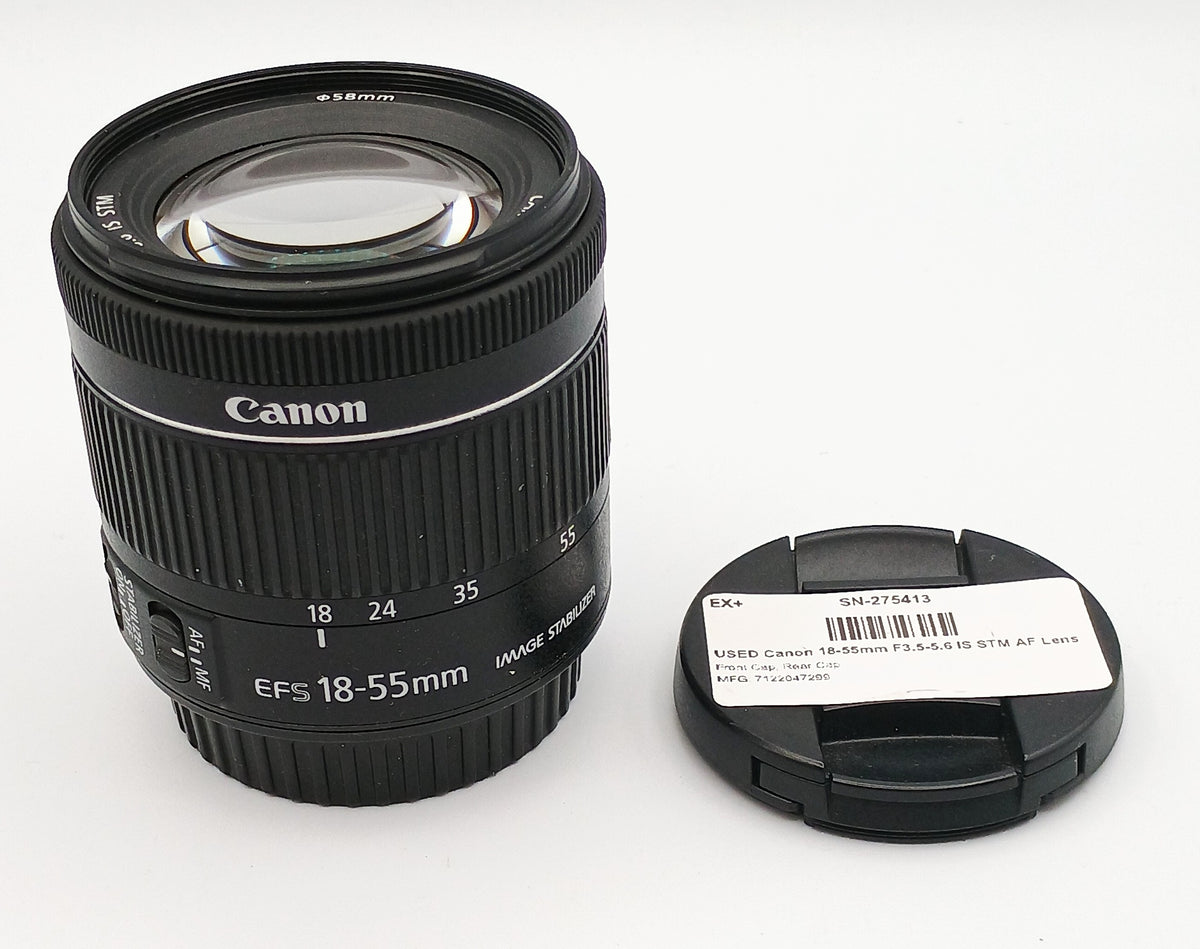 USED Canon 18-55mm F3.5-5.6 IS STM AF Lens