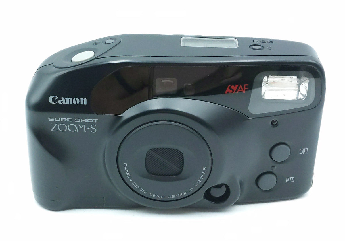 Used Canon Sure Shot Zoom-S 35mm Film Point and Shoot Camera